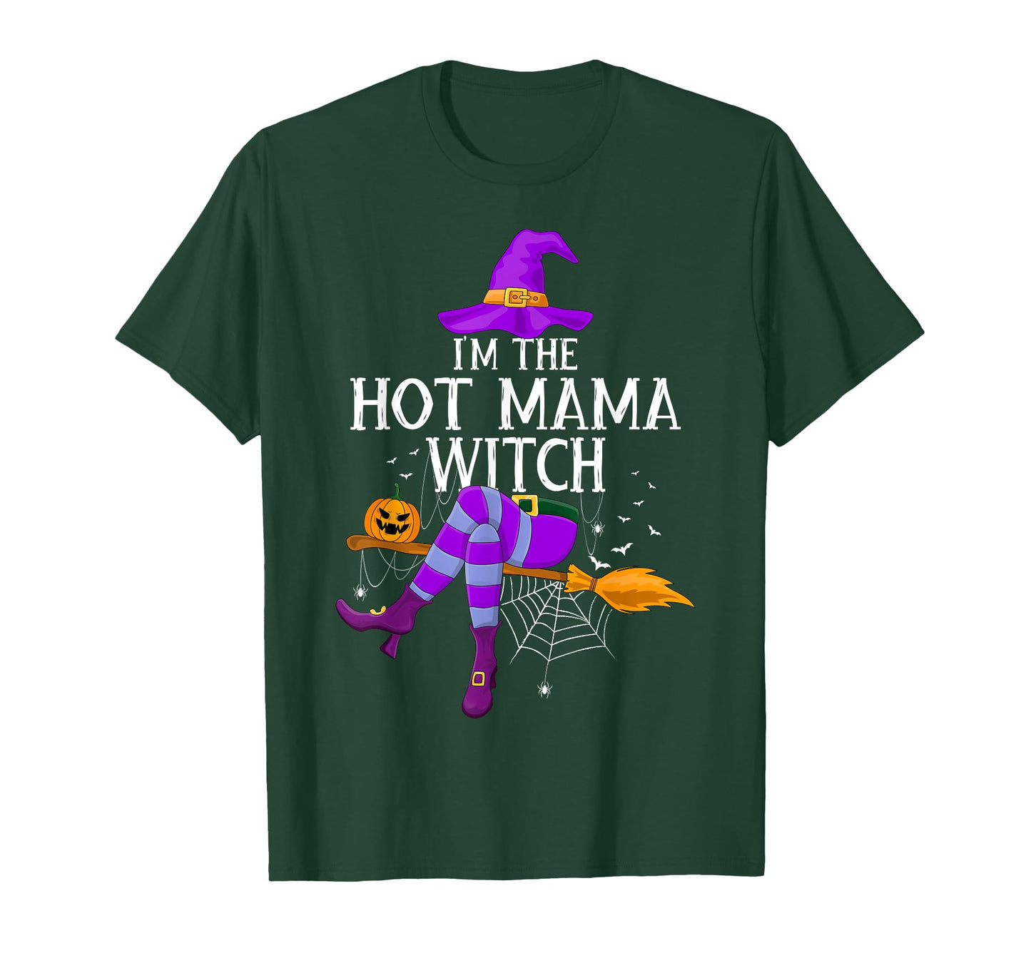 Matching Family Costume I'm The Hot Mama Witch Halloween T-Shirt