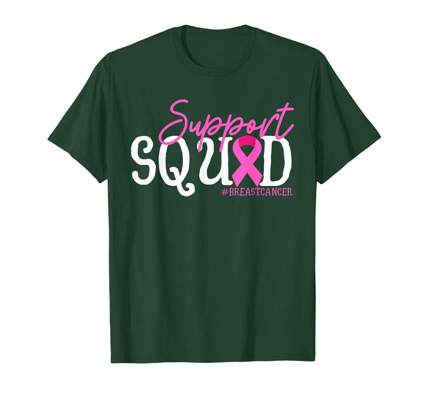 Support Squad Breast Cancer Awareness Pink Ribbon T-Shirt
