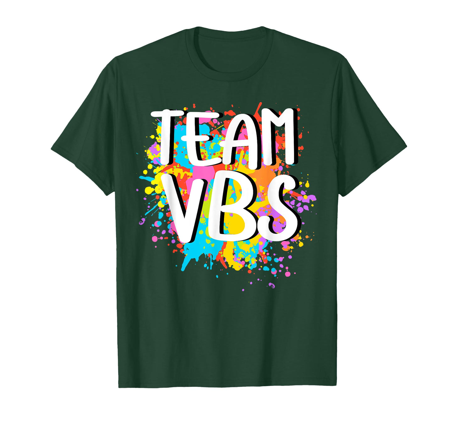 Team VBS Vacation Bible School I Love Paint Splatter Artist T-Shirt