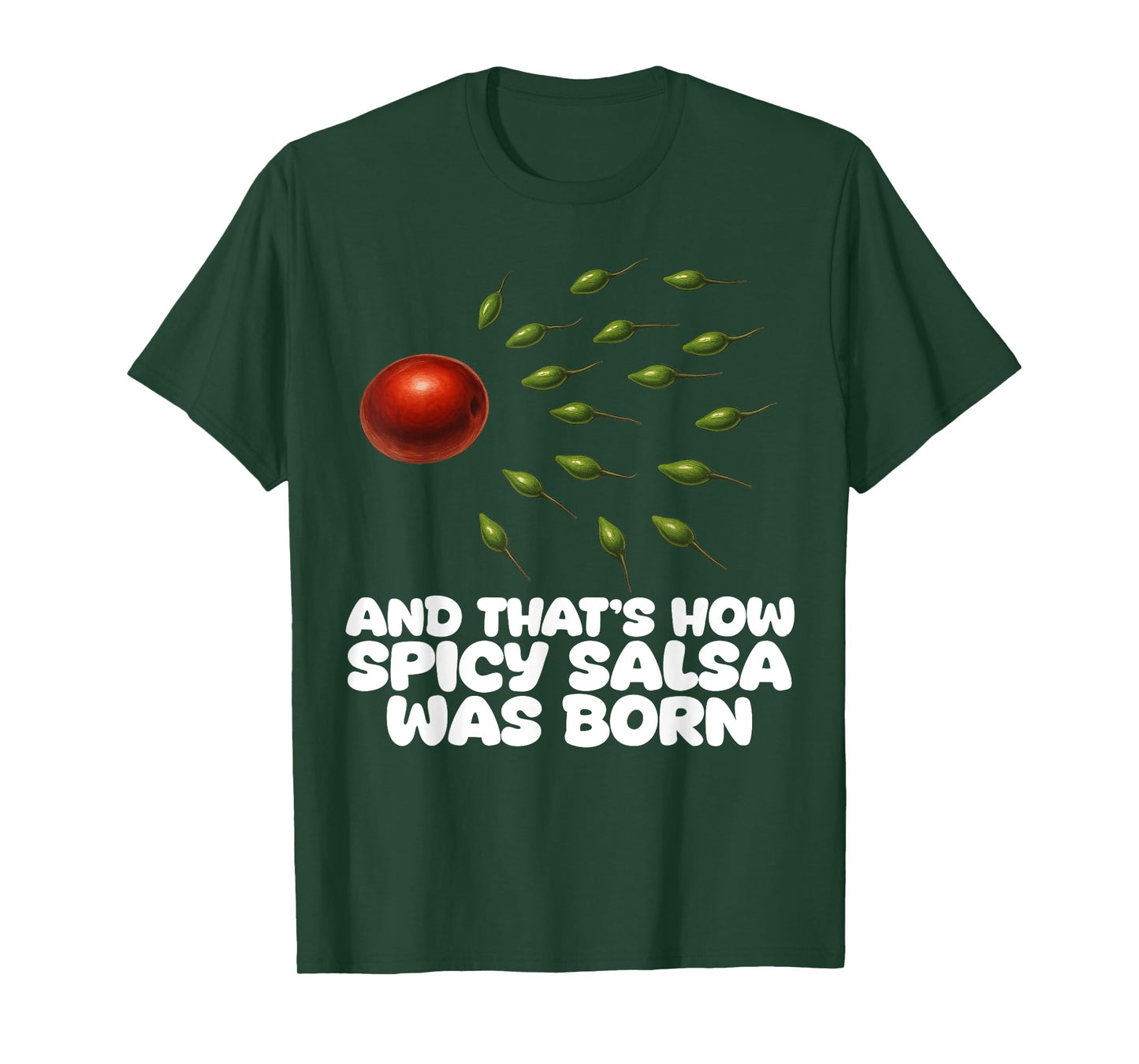 Guac How It was Born Avocado Salsa Spicy Humor T-Shirt