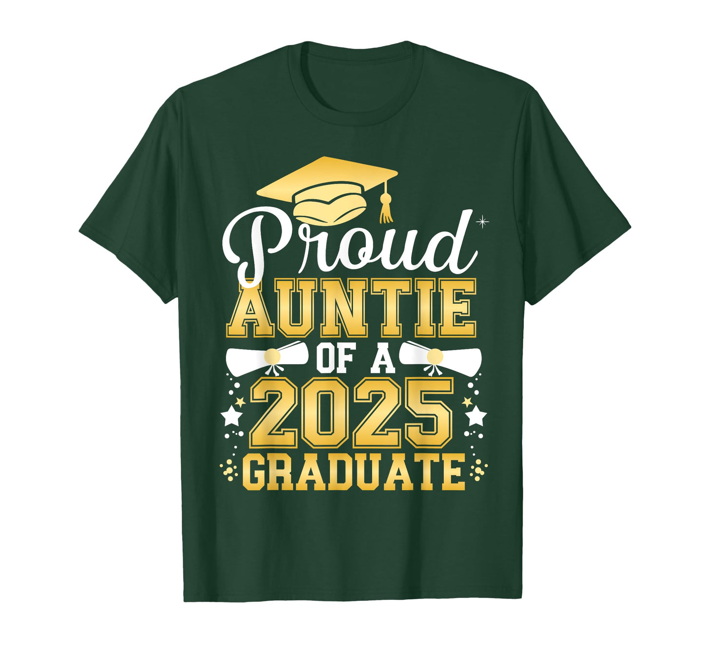 Proud Auntie Of A 2025 Graduate Class Of 2025 Graduation T-Shirt