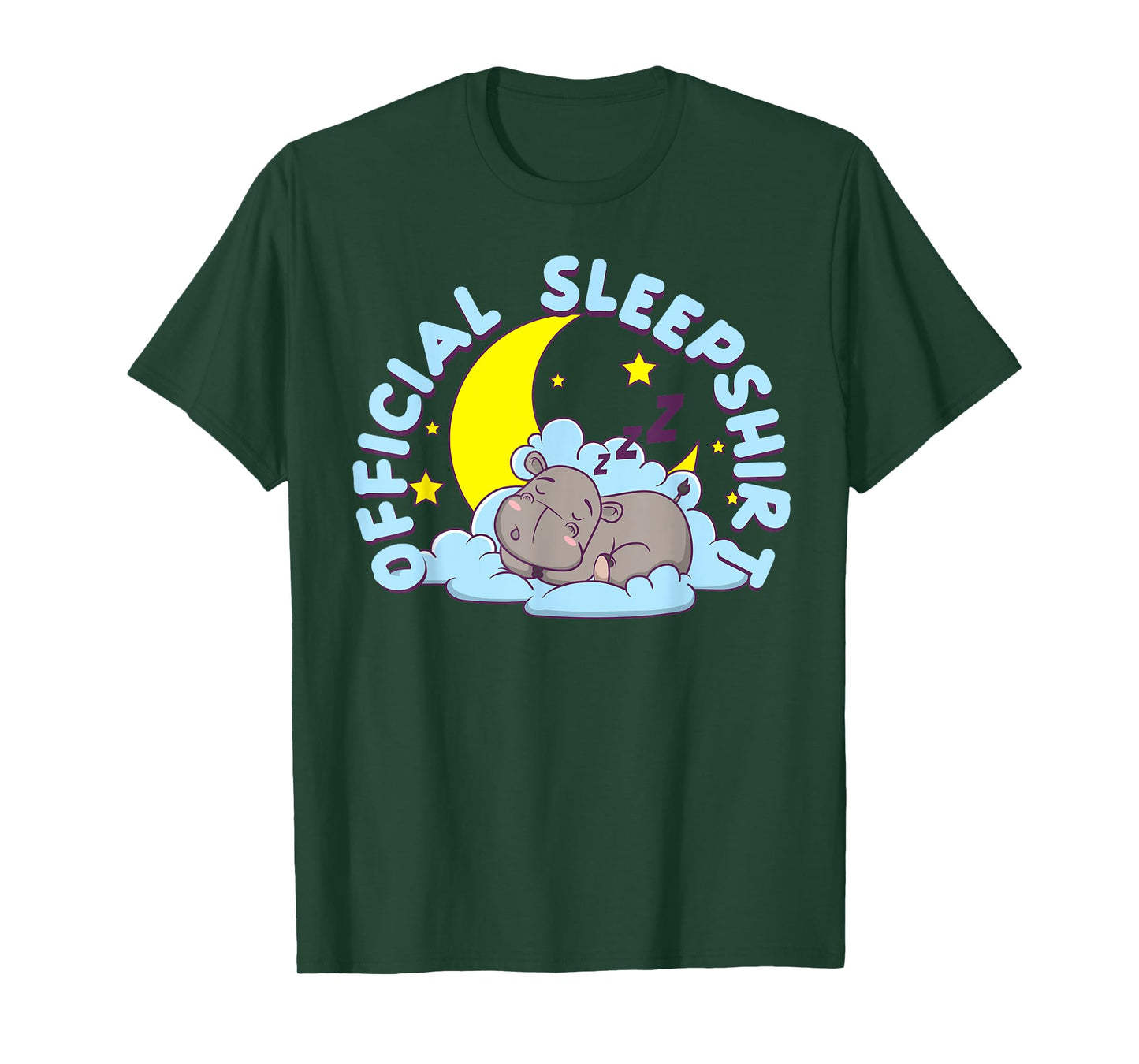 Official Sleepshirt Hippopotamus Hippotology Animal Hippo T-Shirt