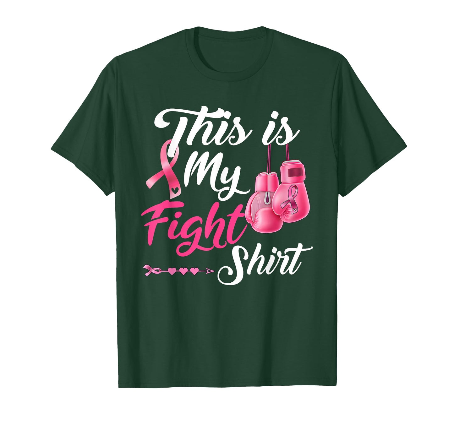 This is My Fight Breast Cancer Fighter Believe Boxing Gloves T-Shirt