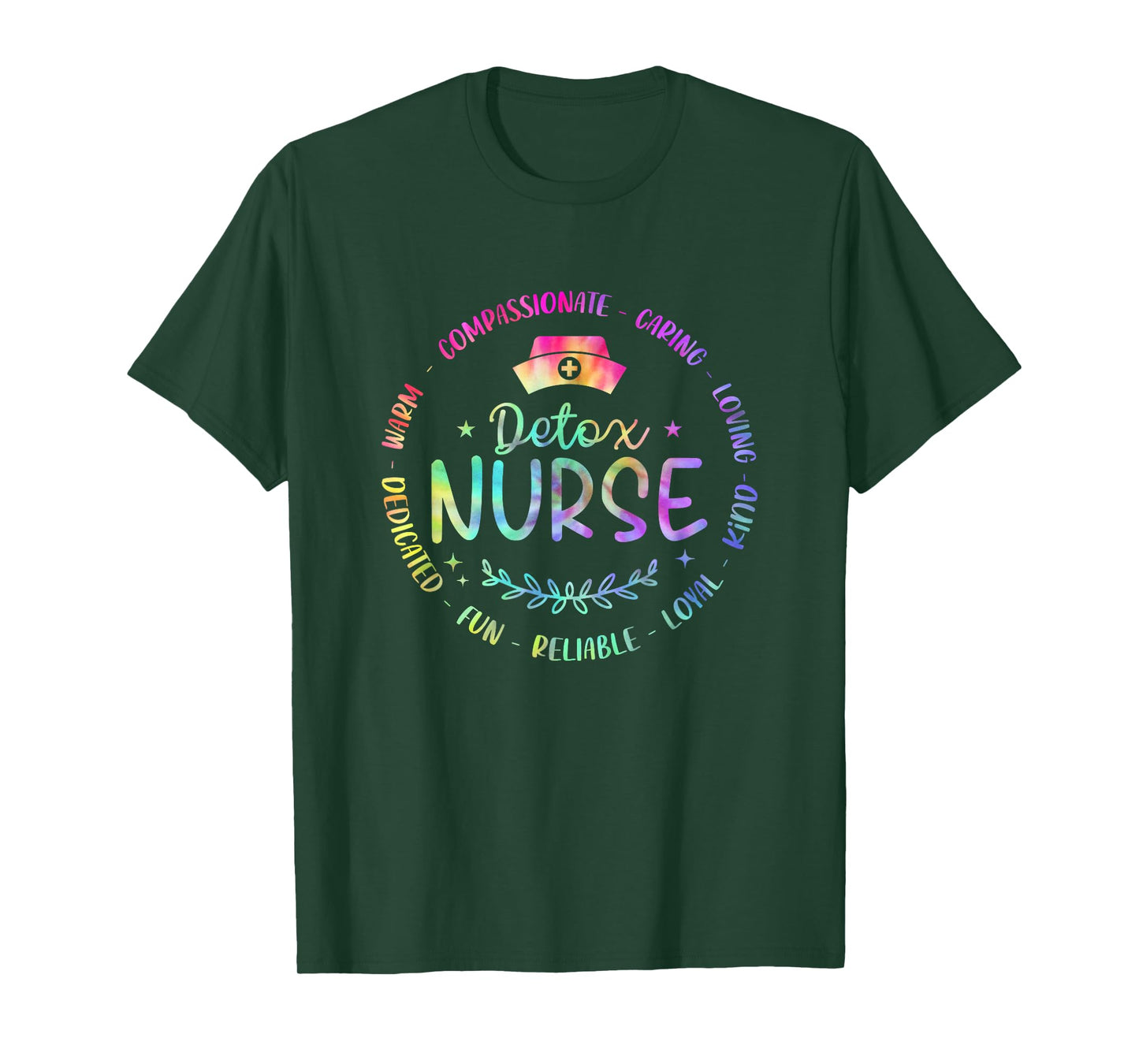 Funny Detox Nurse Nursing Tie Dye Design For Women Men T-Shirt