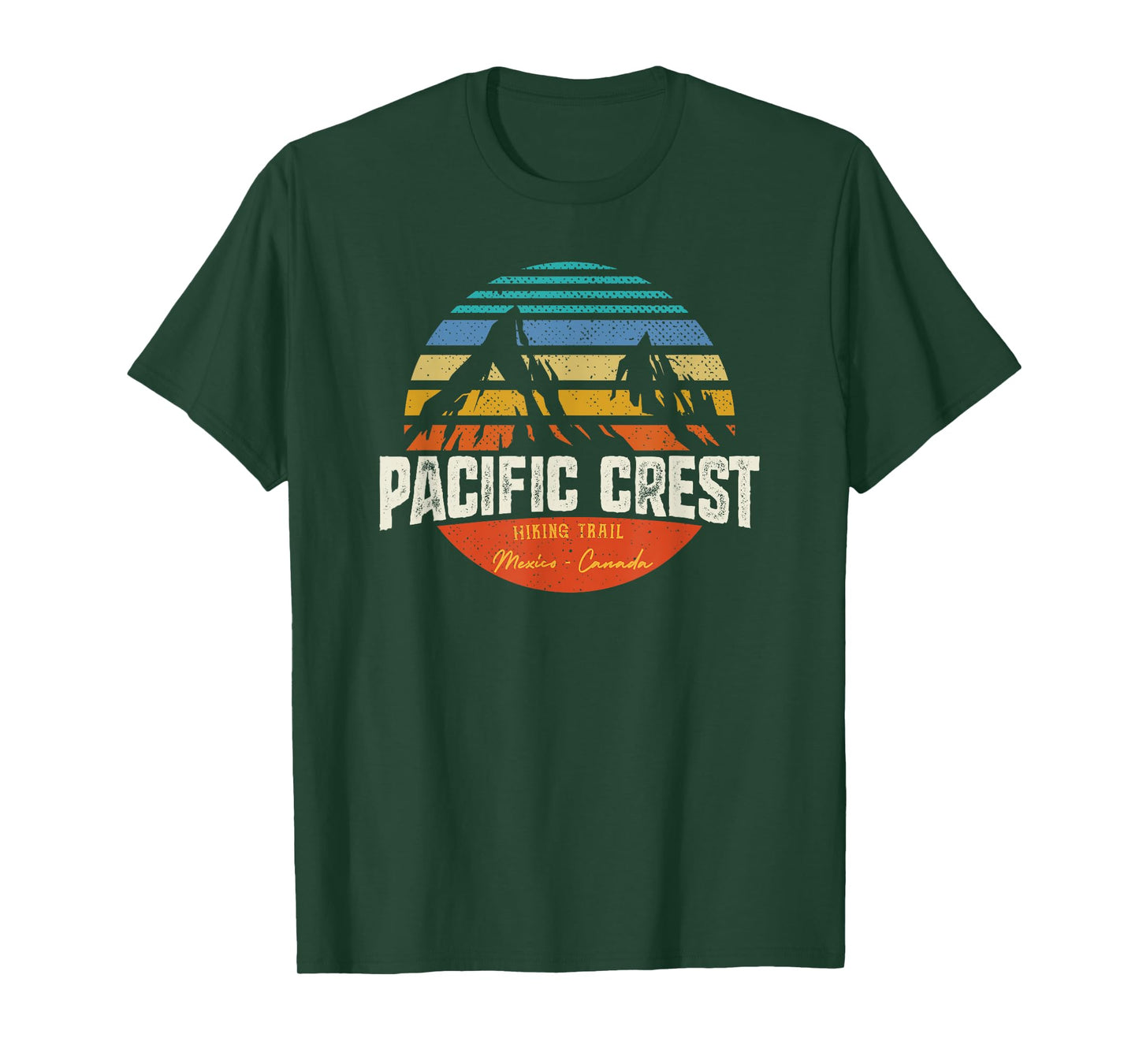 Vintage Pacific Crest Hiking Trail Mountain Sunset T-Shirt