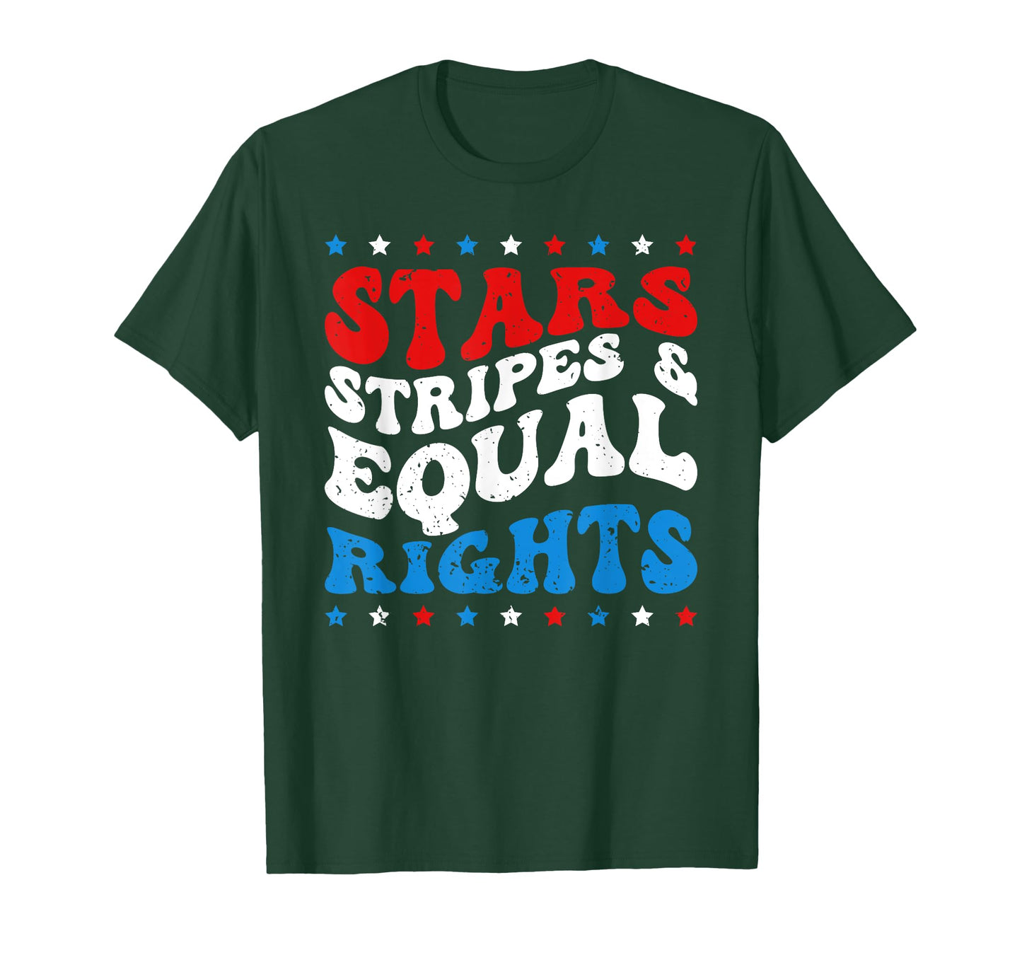 Stars Stripes And Equal Rights Women's Rights 4th Of July T-Shirt