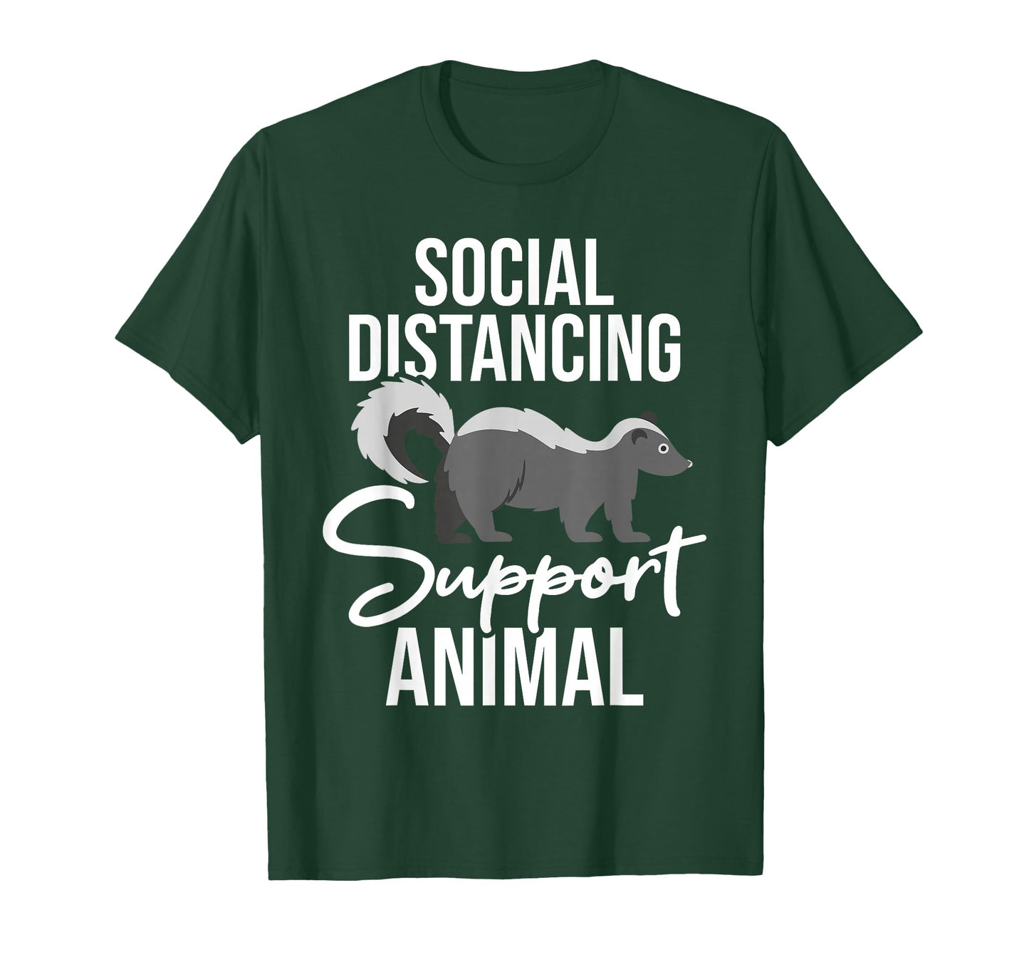 Social Distancing - Skunk Wildlife Lover Zookeeper Zoologist T-Shirt
