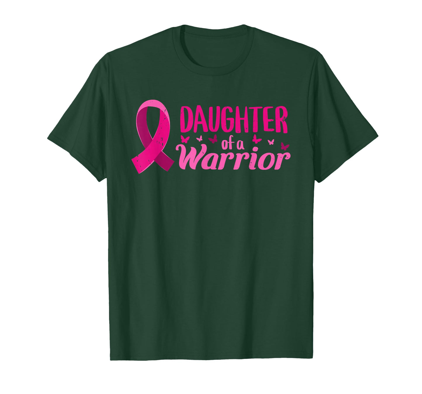 Breast Cancer Awareness Daughter Of A Warrior Pink October T-Shirt