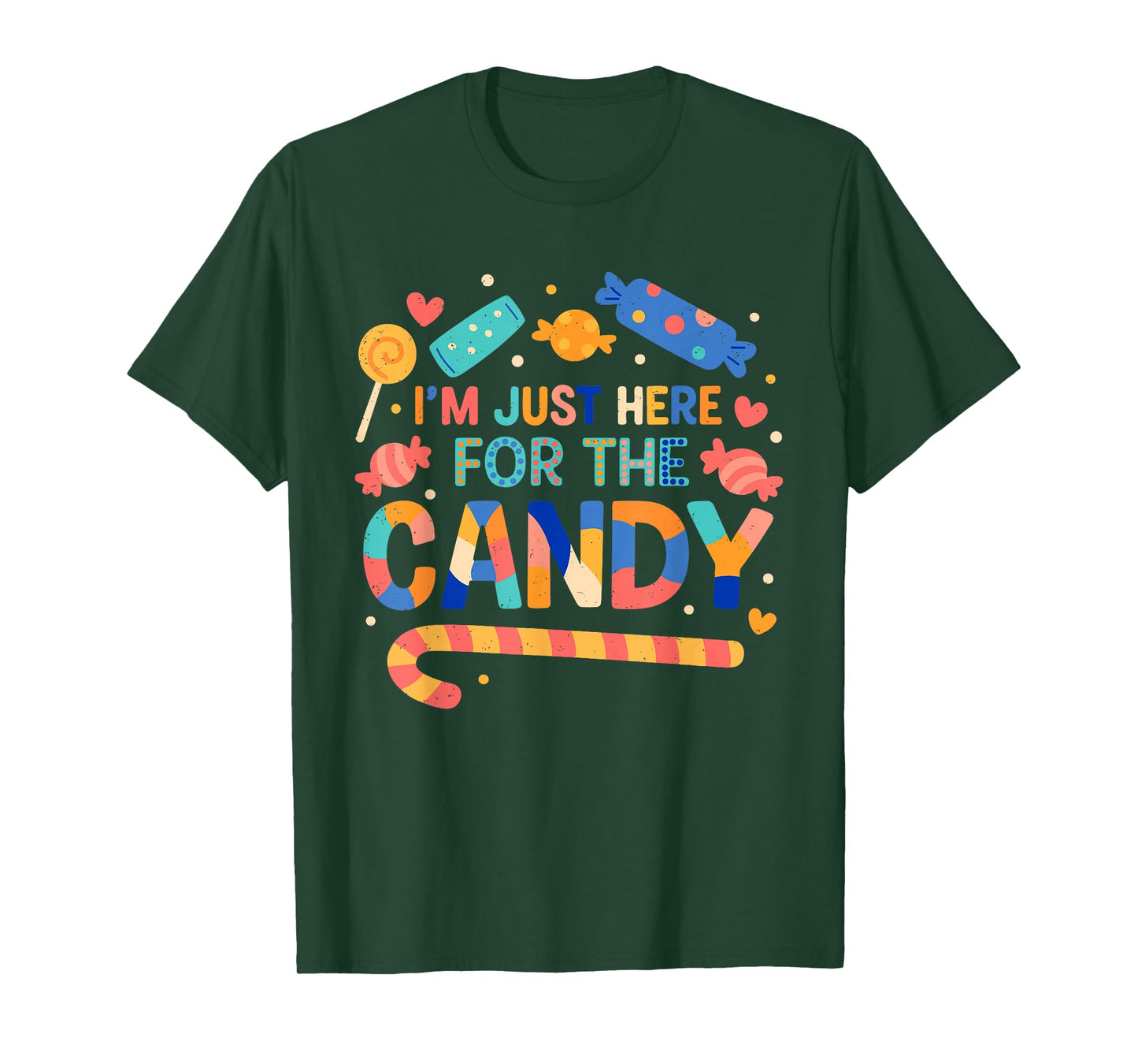 Im Just Here for The Candy Halloween Meme Trick Or Treat T-Shirt