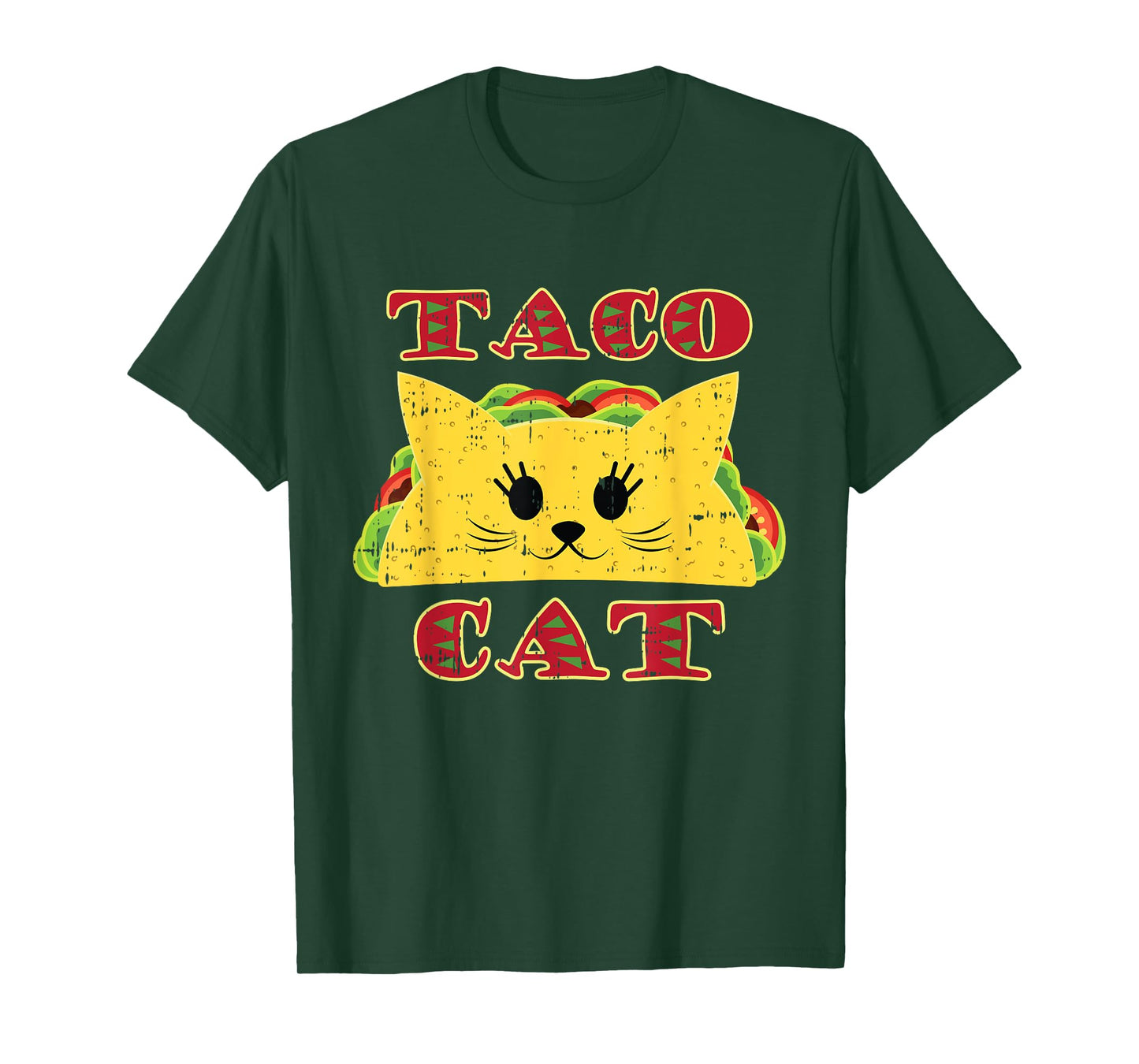 Taco Cat Black Cute Fun-ny Mexican Tortilla Food Animal Gift T-Shirt