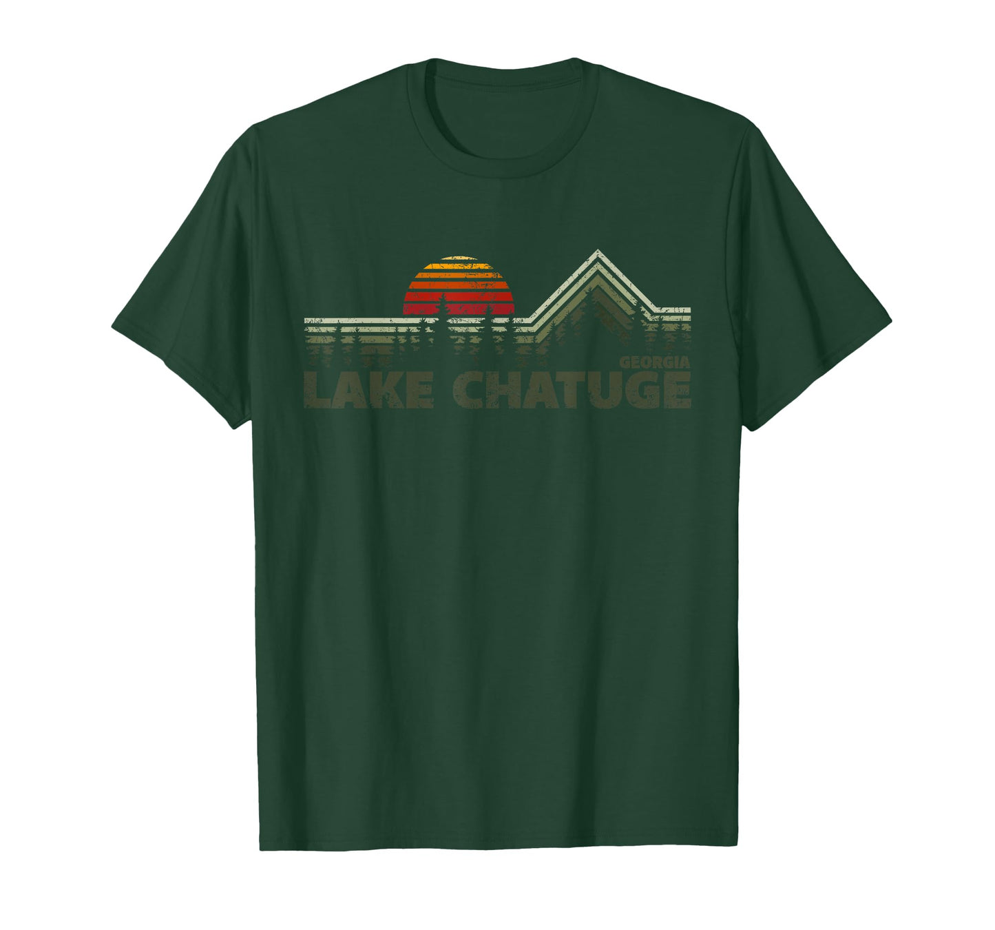 Lake Chatuge Georgia Retro Nature T-Shirt