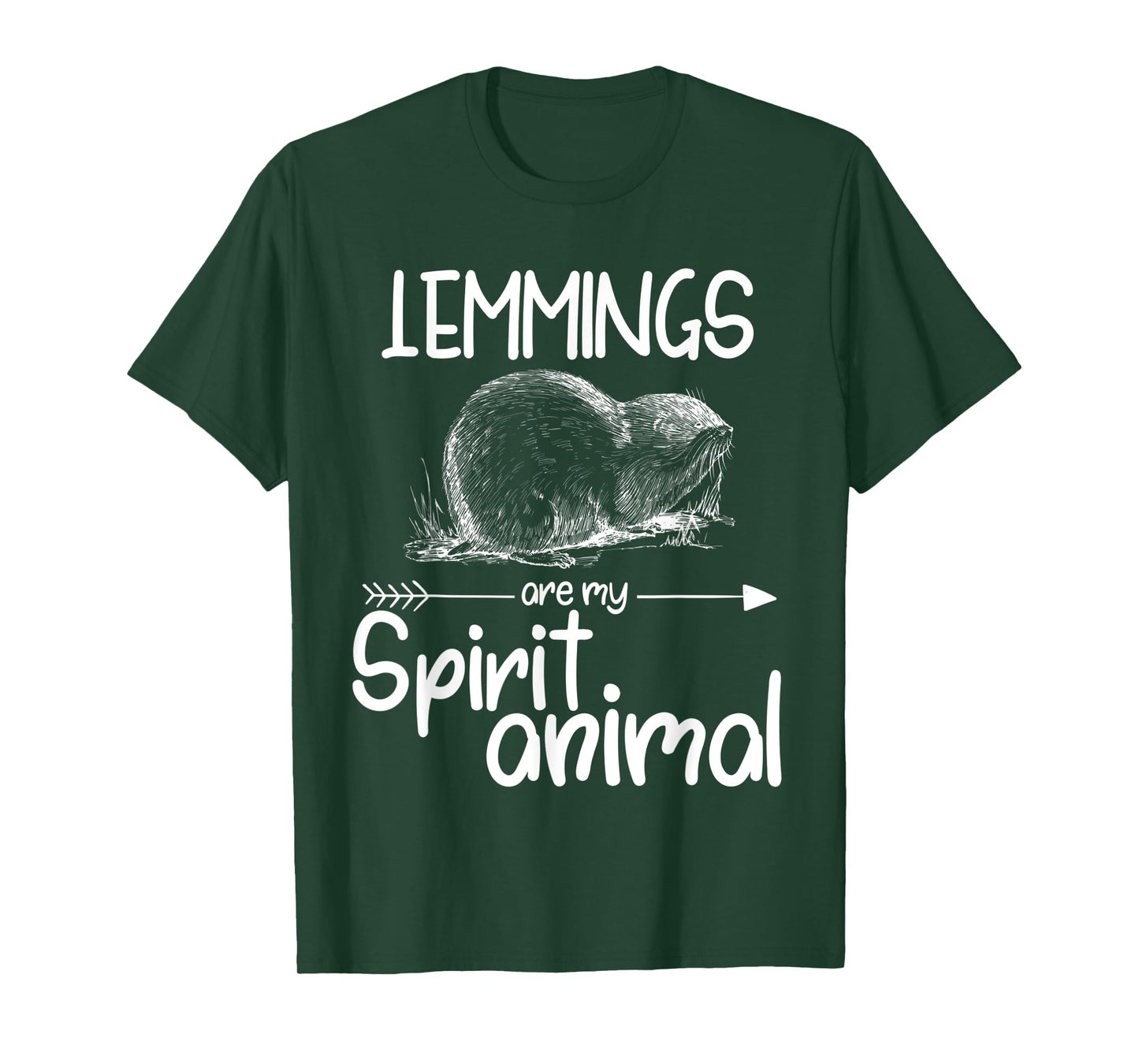 Lemmings Are My Spirit Animal Gift For Men Women Rodent T-Shirt