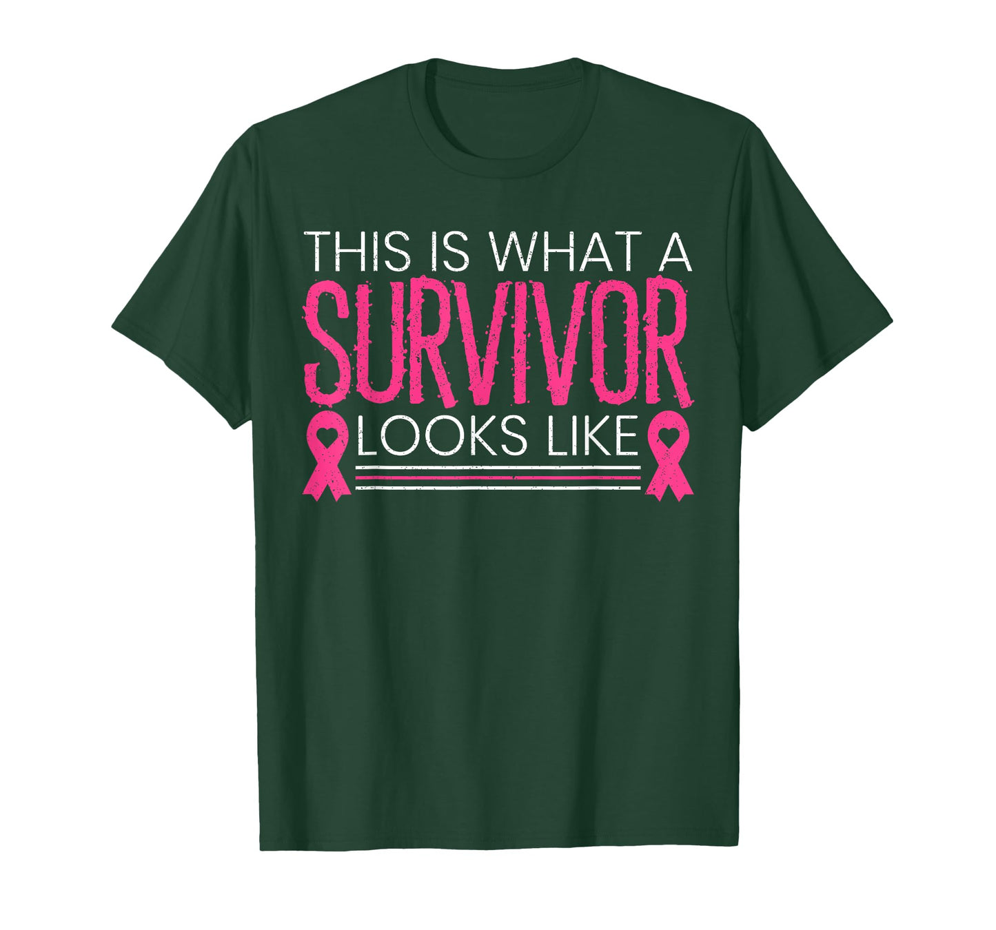 This Is What A Survivor Looks Like Beat Breast Cancer T-Shirt