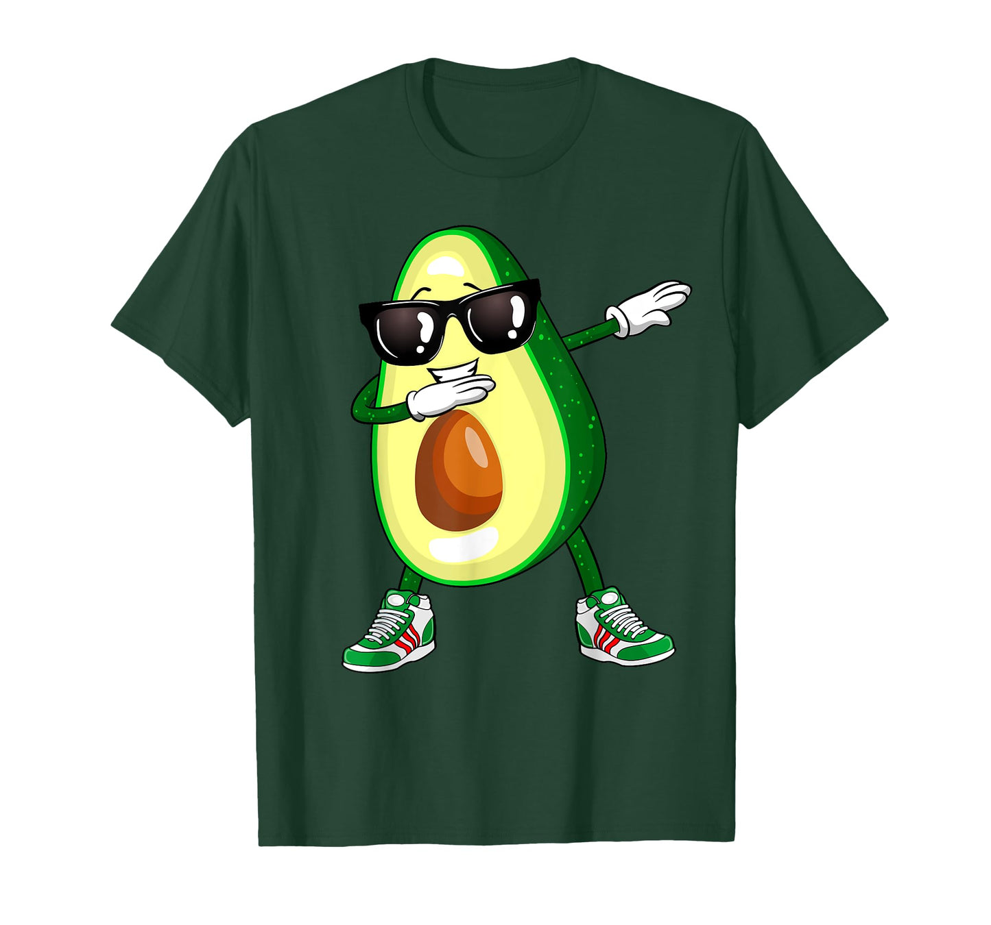 Dabbing Avocado Shirt Funny Vegan Food Lover Tee Kids Women T-Shirt