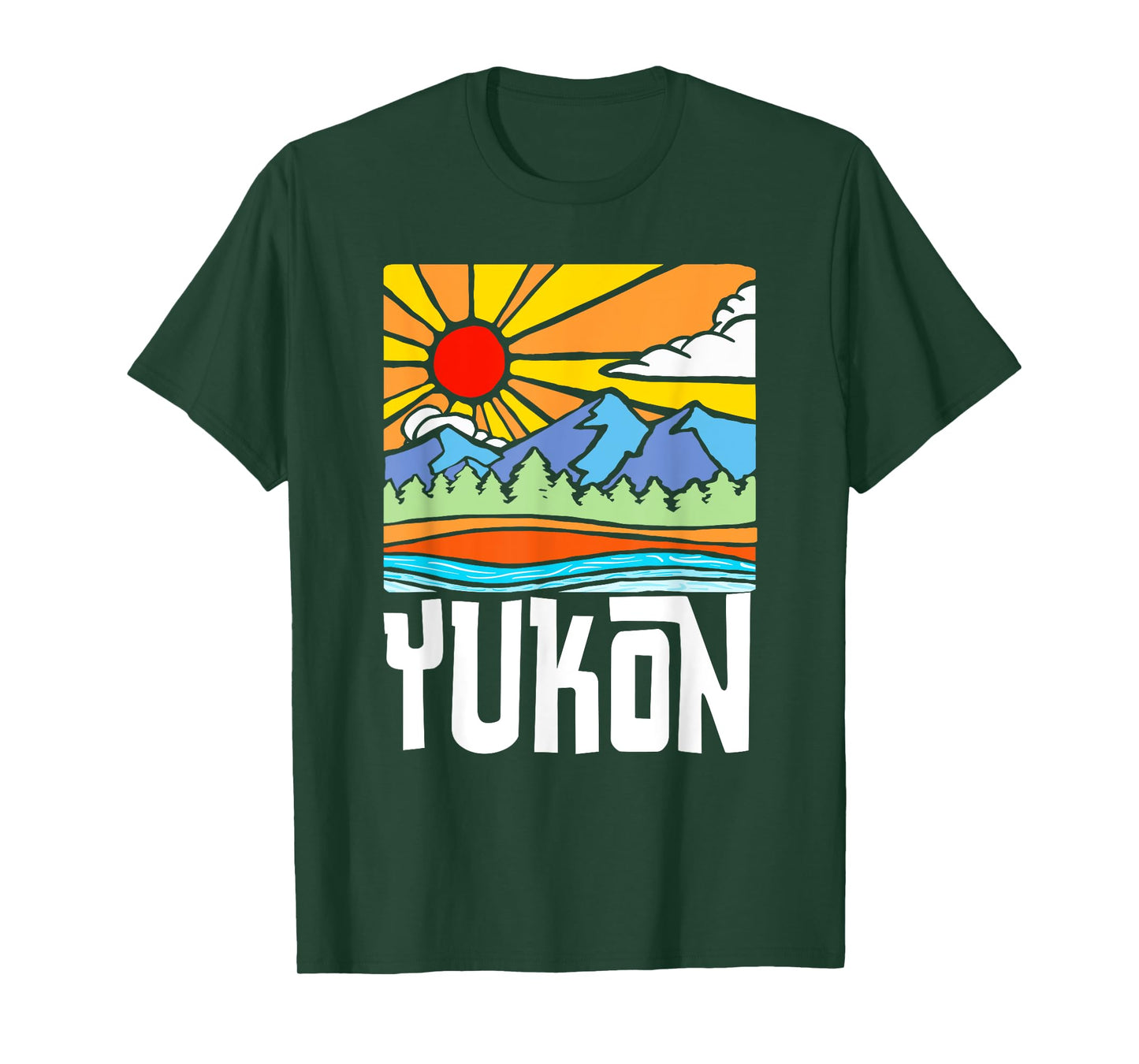 Yukon Canada Artistic Nature & Mountains Vintage Graphic T-Shirt