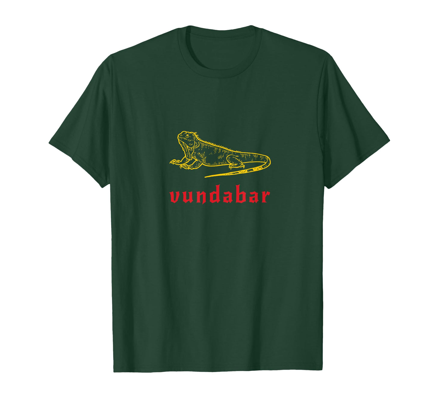 Vundabar Aesthetic Red and Yellow Lizard T-Shirt