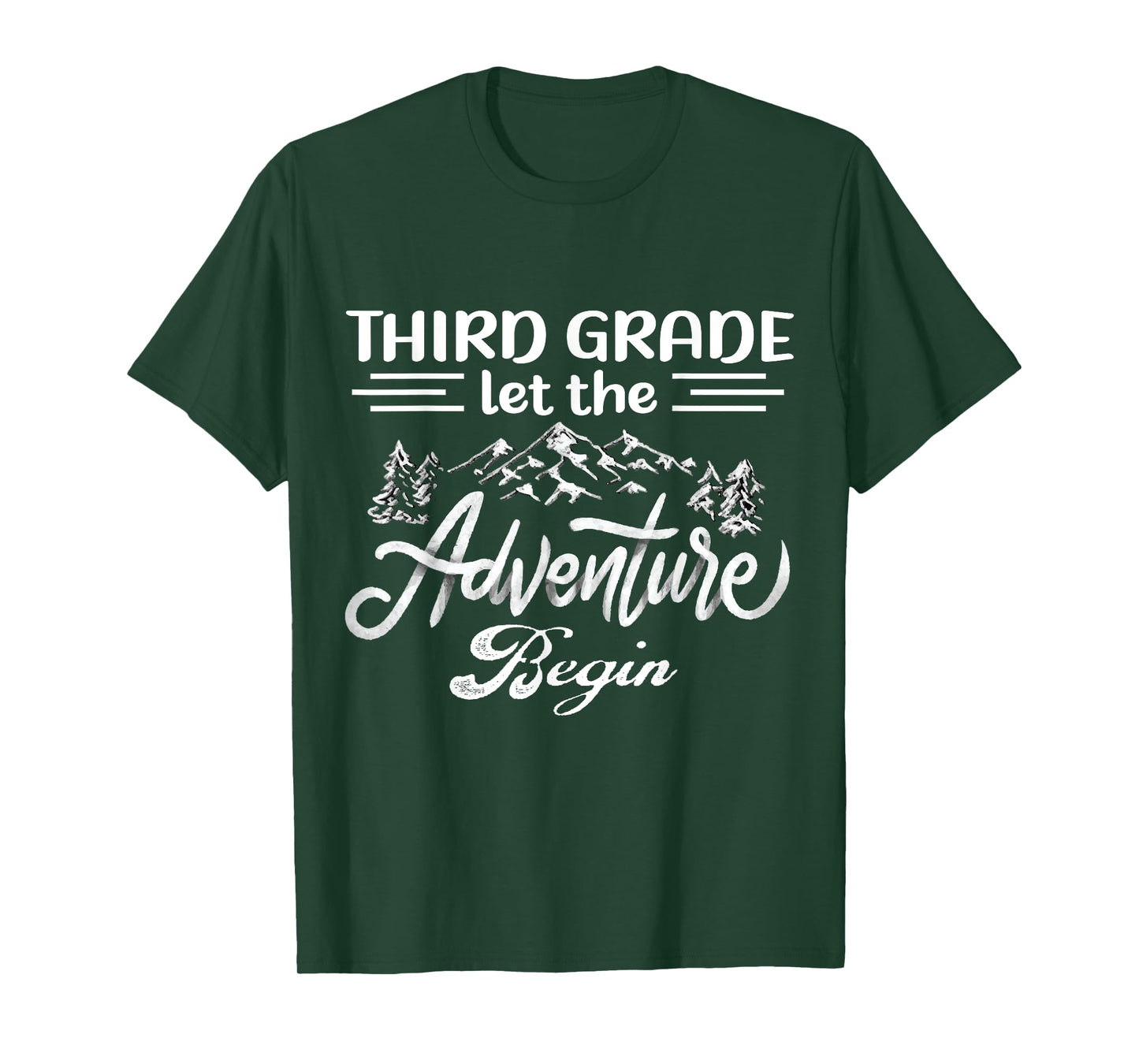 Third Grade Let The Adventure Begin Back To School Teacher T-Shirt for Men Women Kids