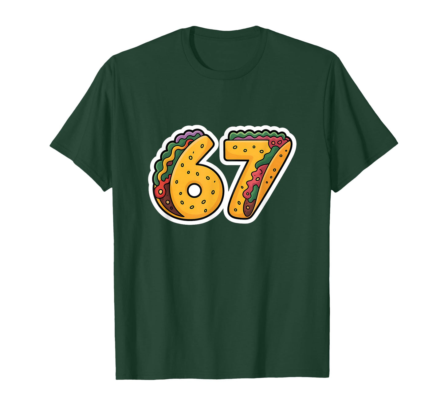 67 Tacos Rizz Meme Funny Six Seven Gen Alpha Slang 6 7 T-Shirt