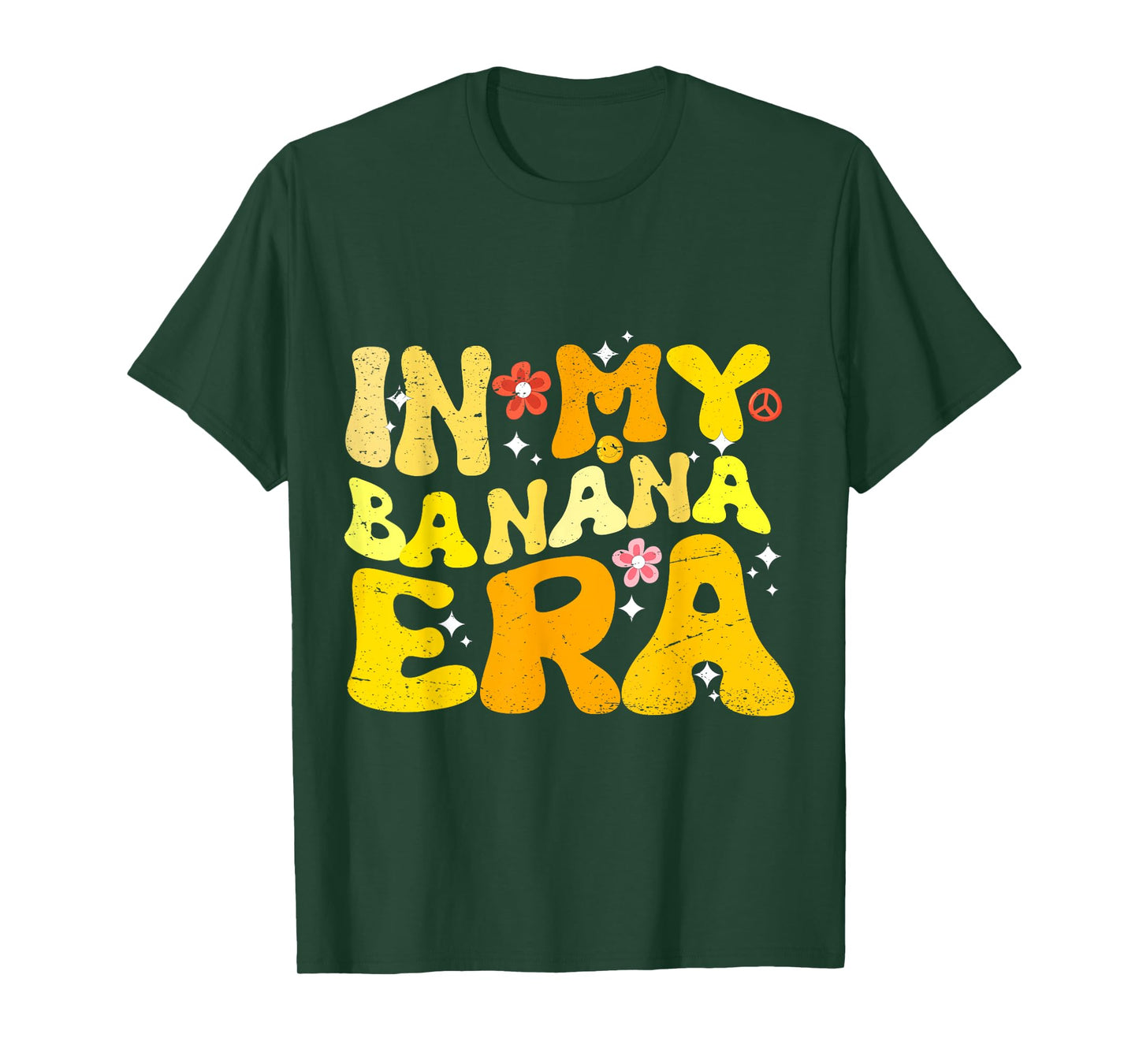 In My Banana Era Banana and Baseball Lover Funny T-Shirt
