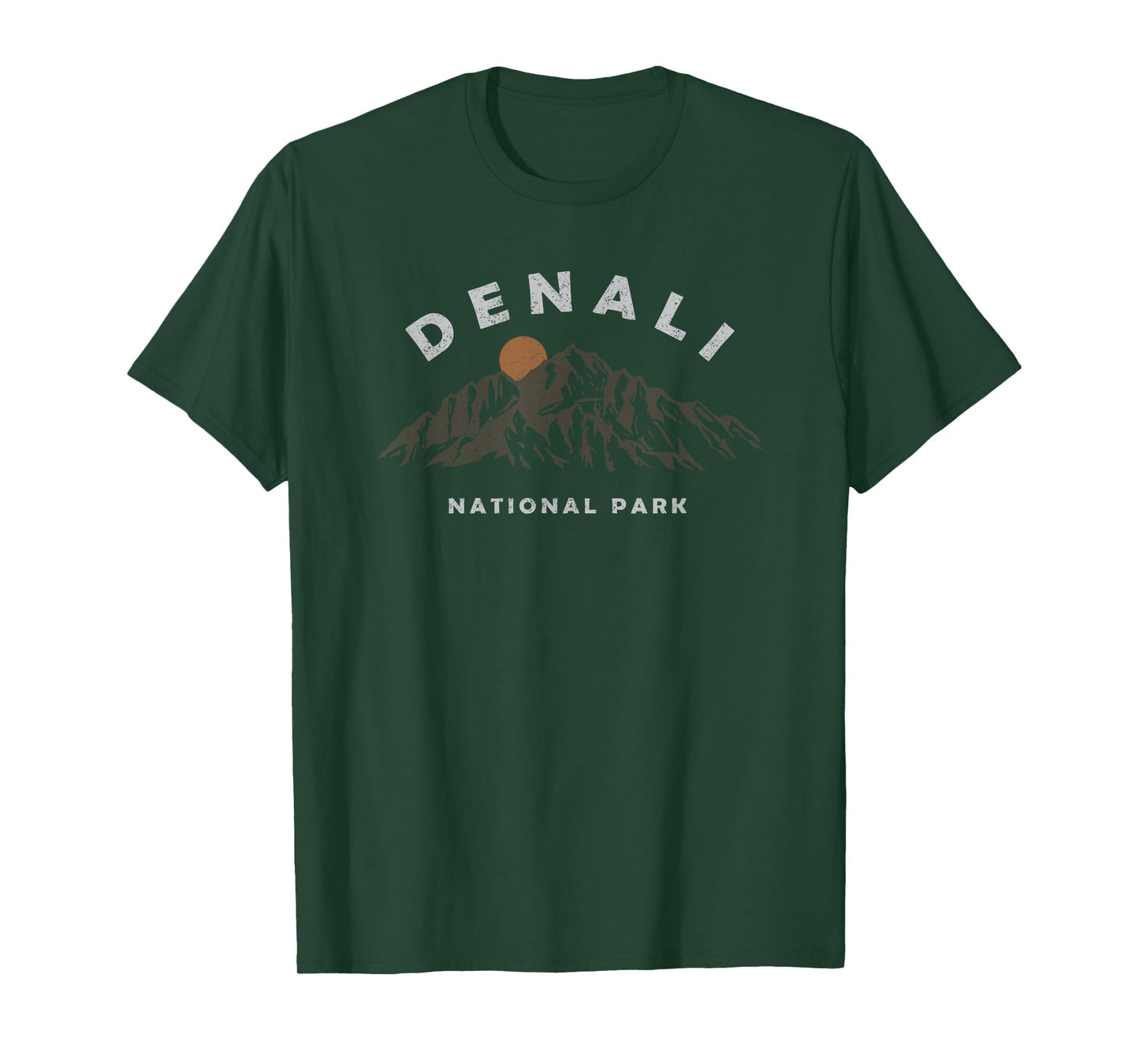 Retro Denali National Park Mountains Vintage Hiking Souvenir T-Shirt