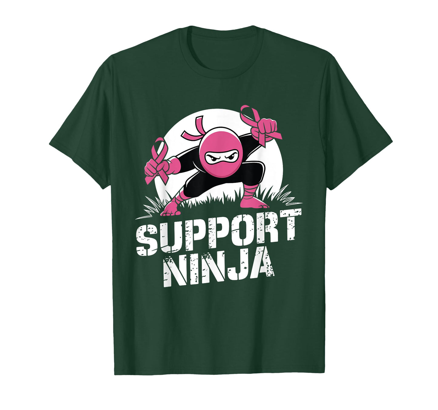 Support Ninja Breast Cancer Awareness Survivor Toddler Boy T-Shirt