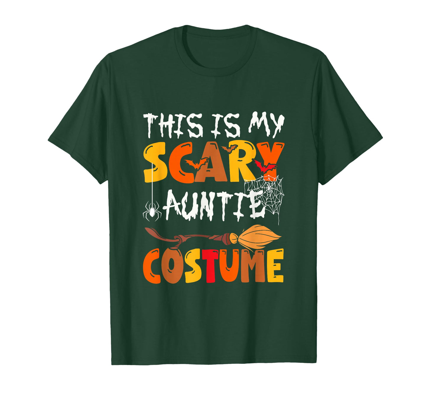 My Scary Auntie Costume Halloween Family Group Funny Parties T-Shirt
