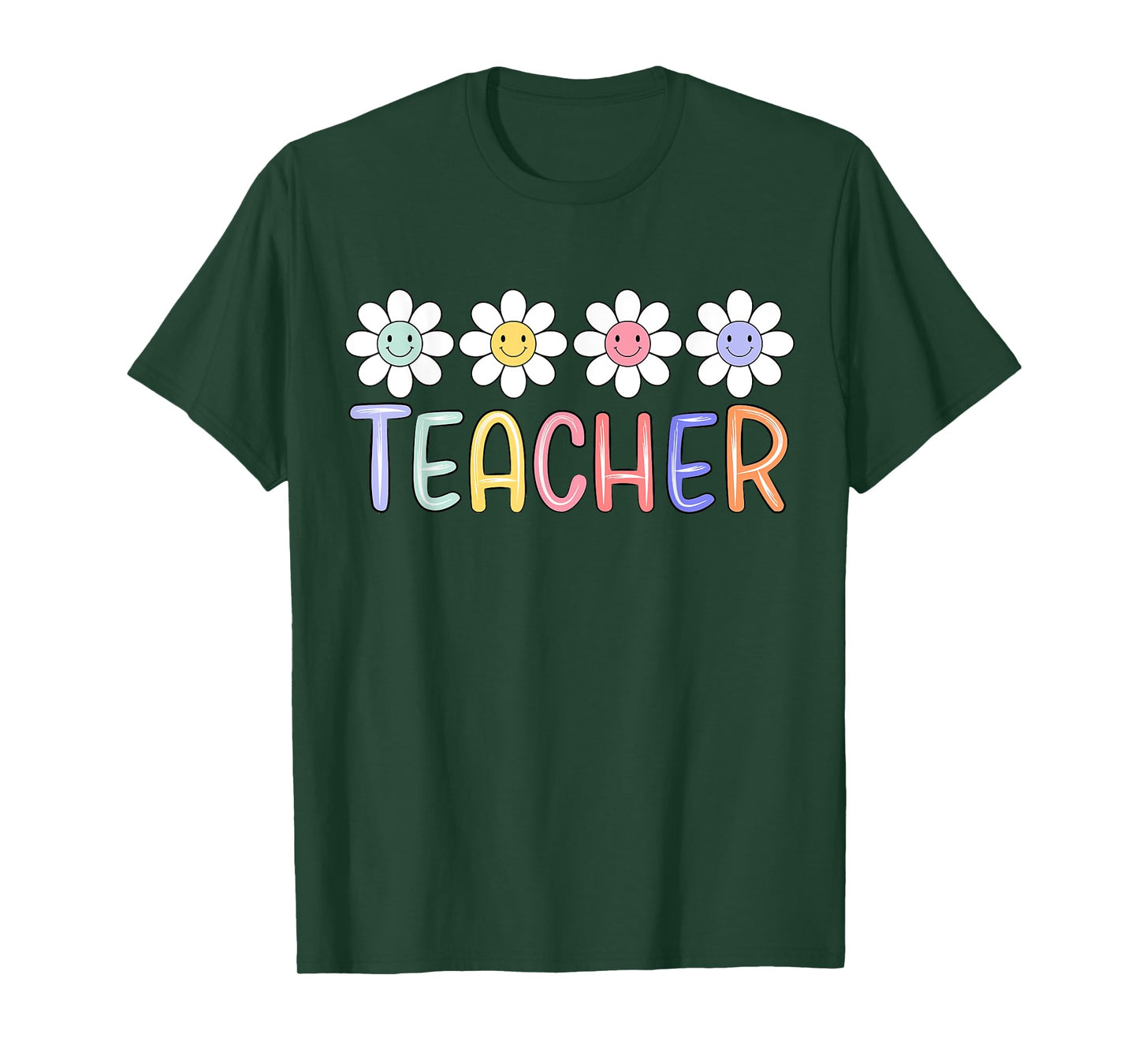 Teacher Life Daisy Flower PreK & Kindergarten Teacher Team T-Shirt