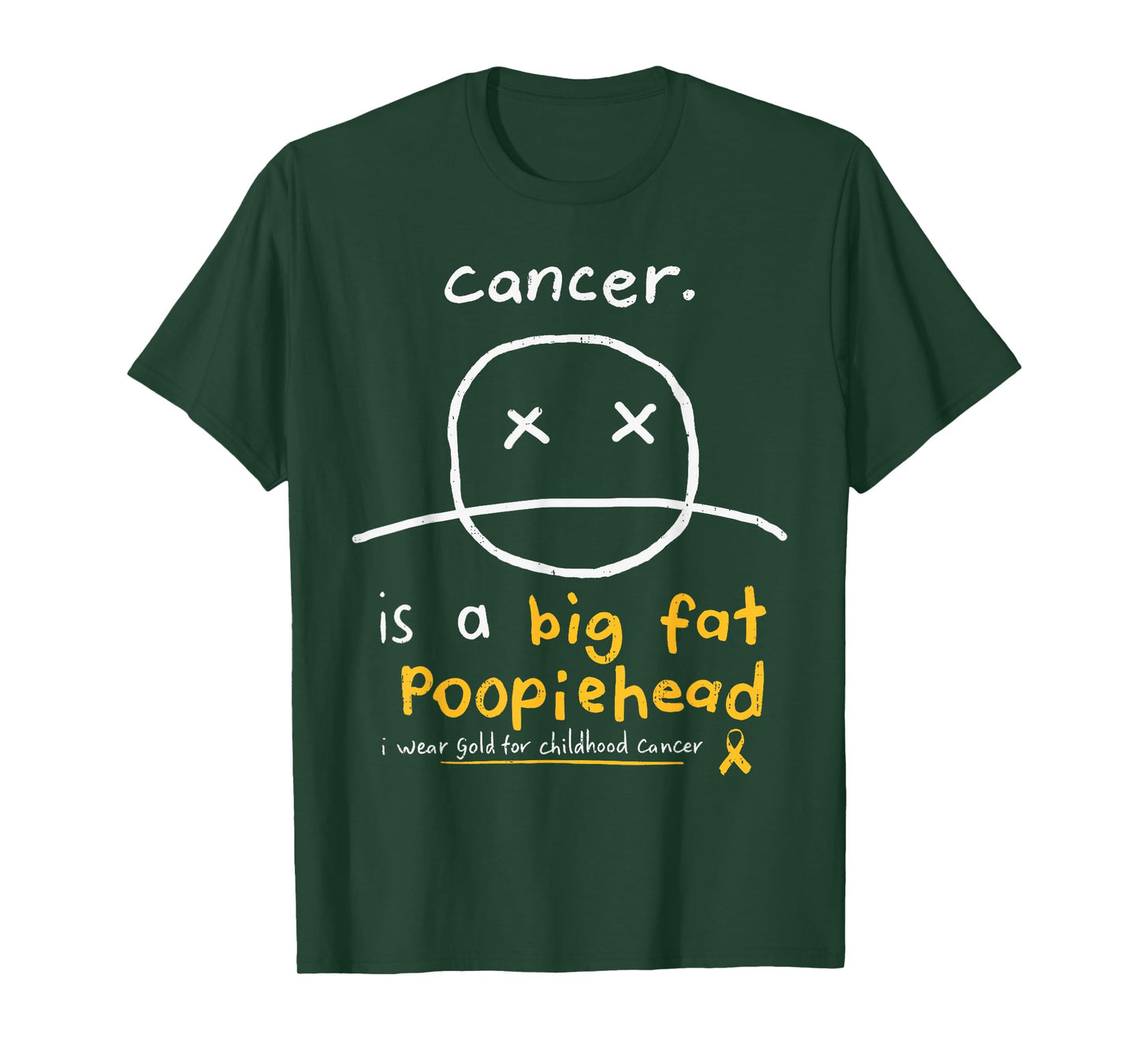 Fighters Childhood Cancer Awareness Survivor Gold Ribbon T-Shirt