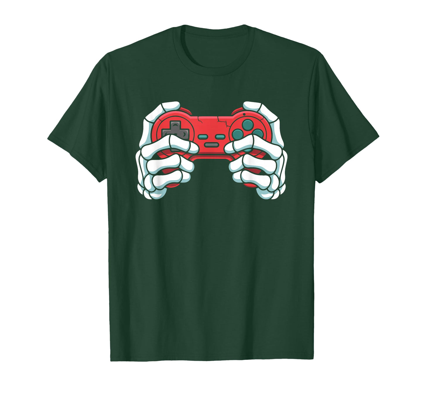Video Game Skeleton Hand Gaming Halloween Gamer Men Boys T-Shirt