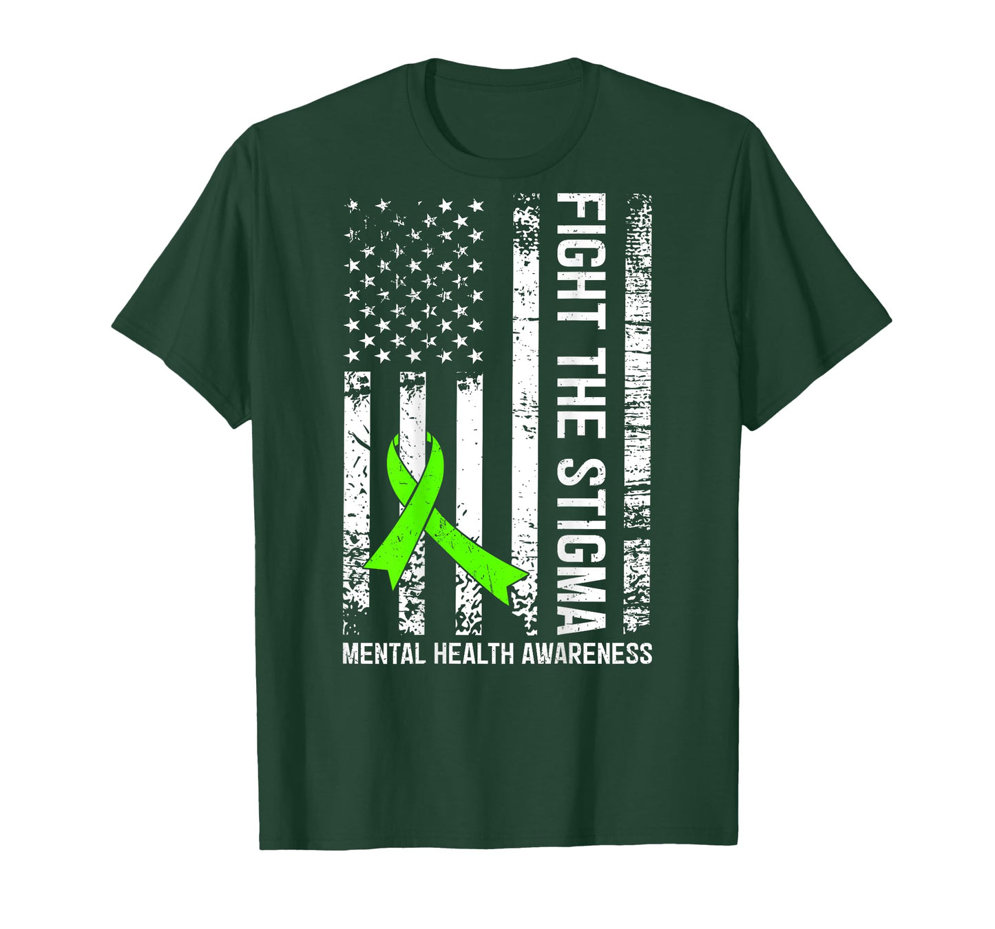(On Back) Mental Health Awareness Month Fight the Stigma T-Shirt