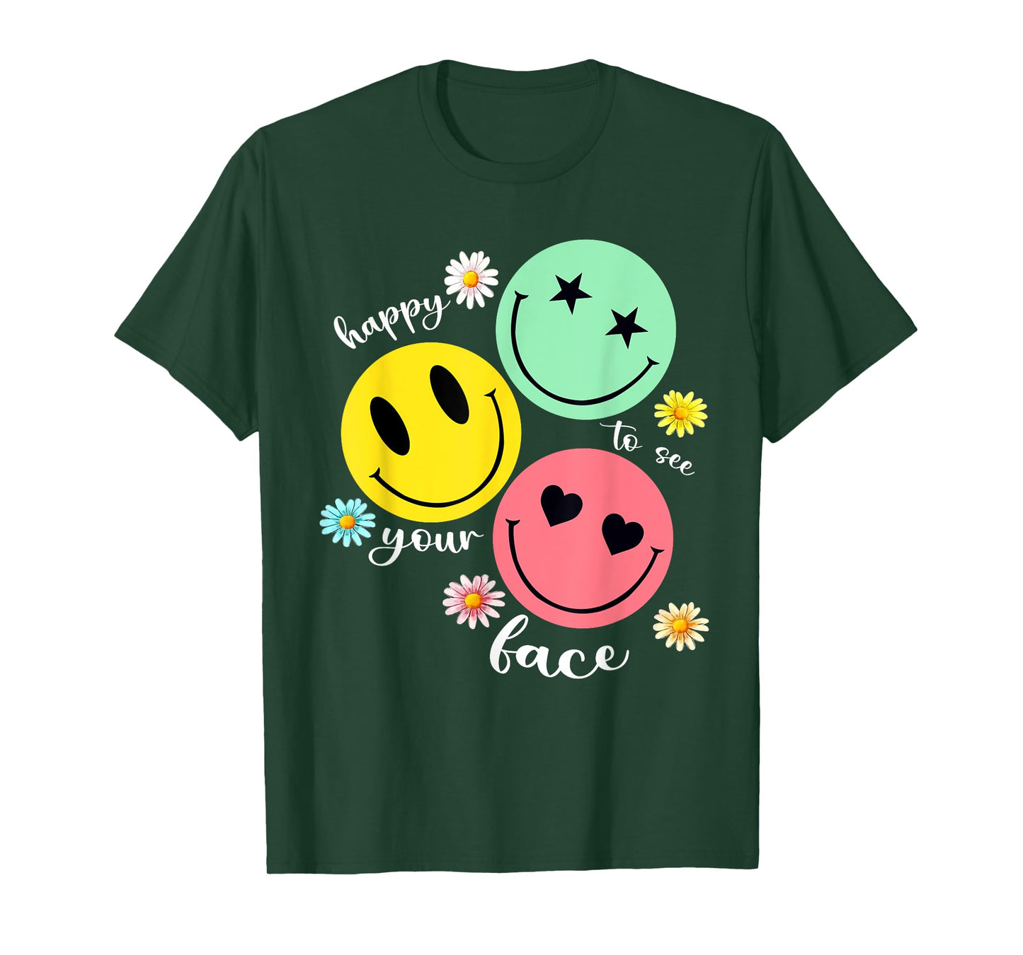 Happy To See Your Face Teacher Disco Ball Back To School T-Shirt