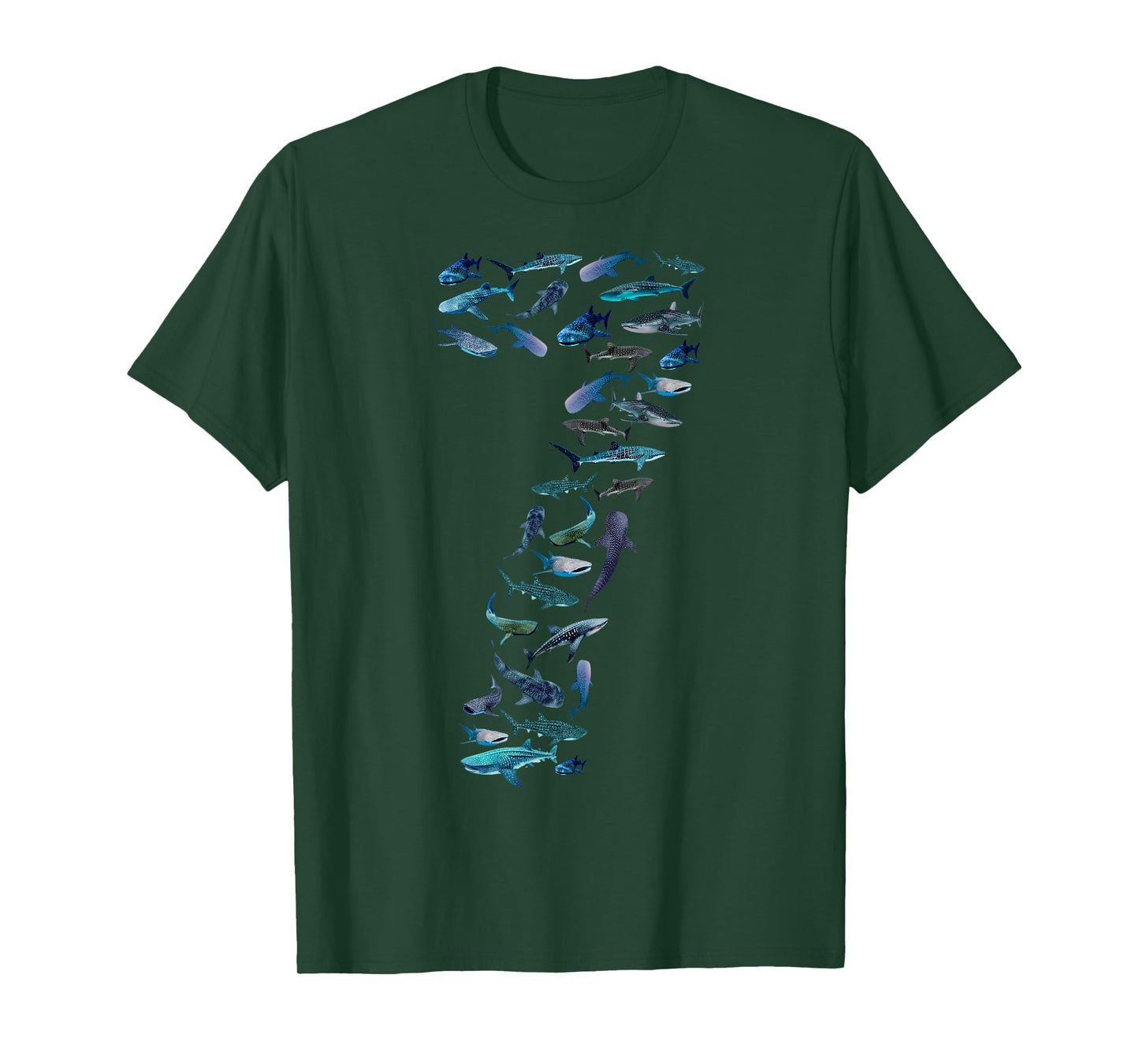7th Birthday Boy Seven-Year-Old Sea Ocean Fish Whale Shark T-Shirt