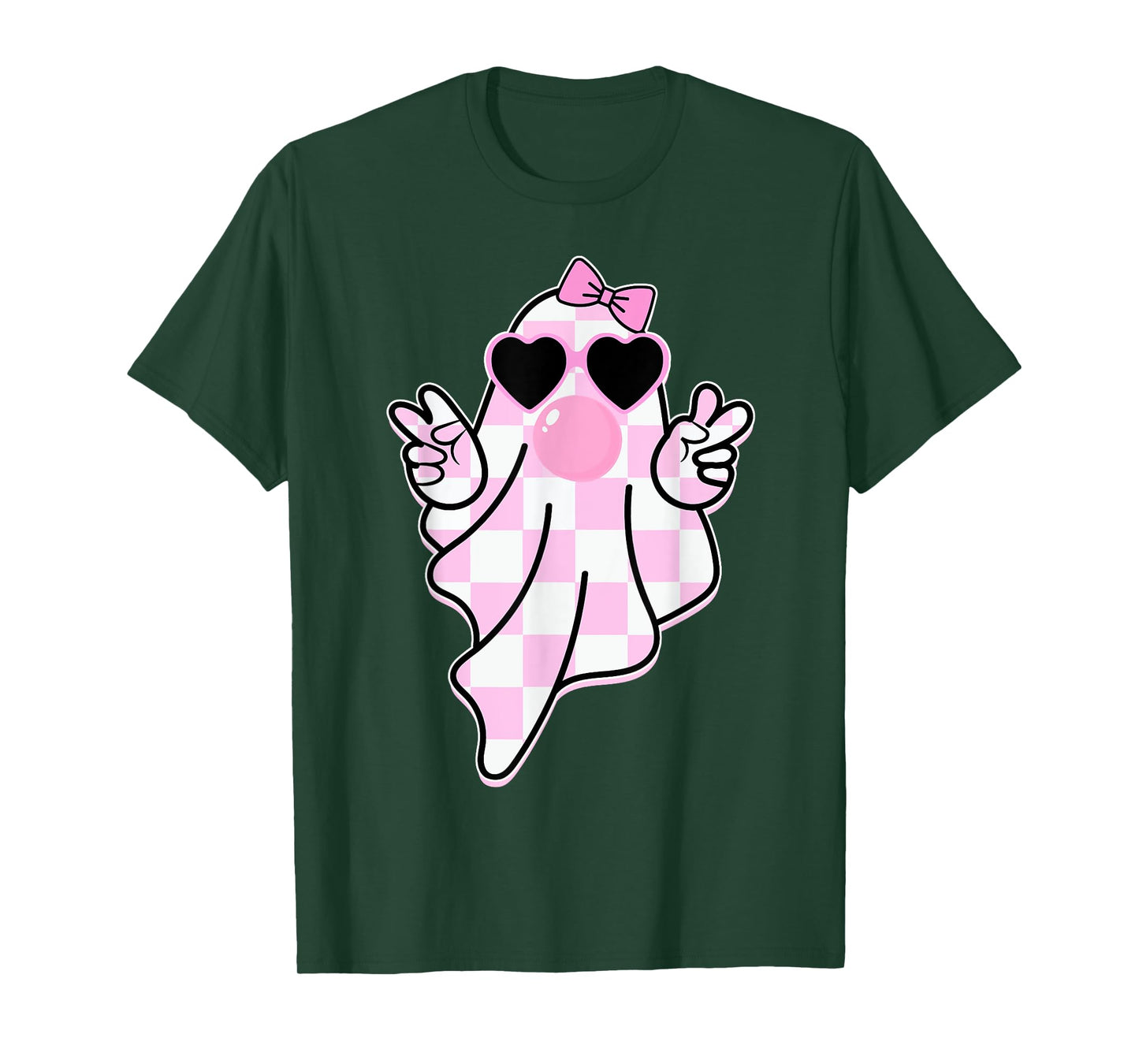 Cute Girly Ghost Blowing Bubble Gift For Girl kids T-Shirt