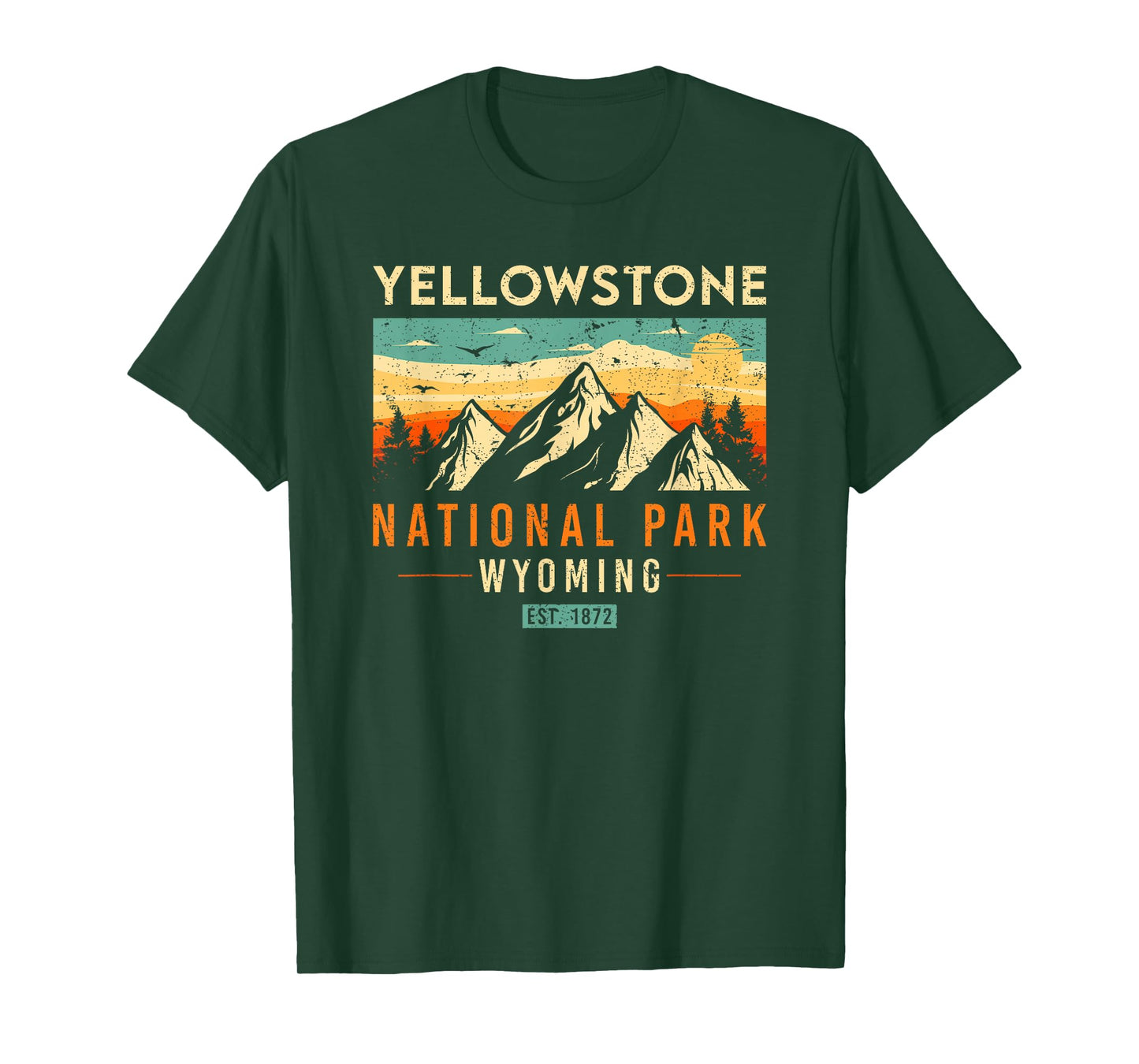 Yellowstone Est 1872 Vintage Retro National Park T-Shirt