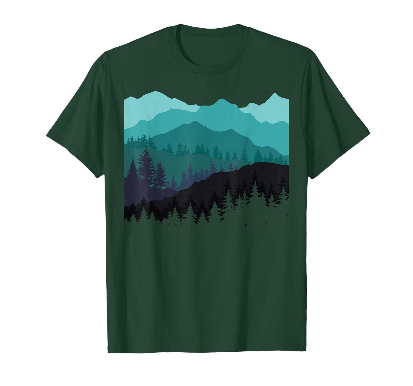 Timeless Mountain, Nature Trees and Forest T-Shirt