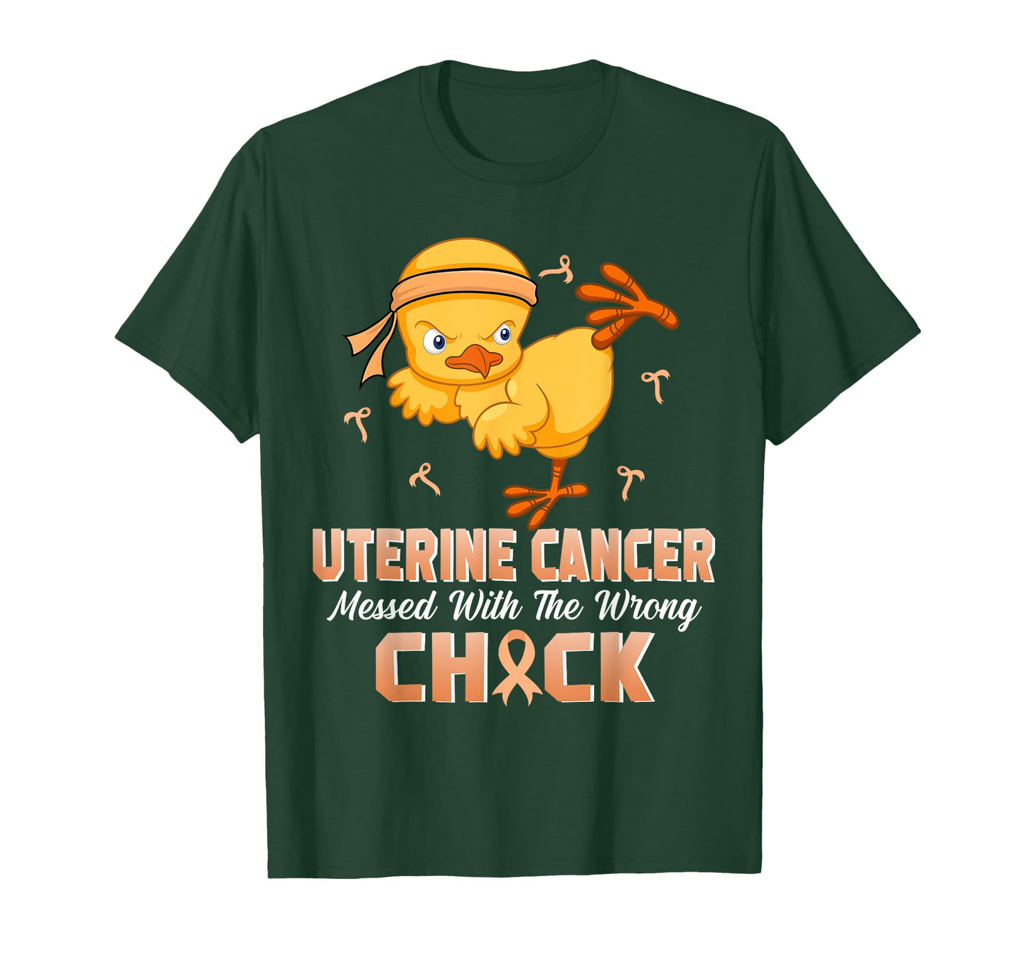 Uterine Cancer Messed With The Wrong Chick Warrior Survivor T-Shirt