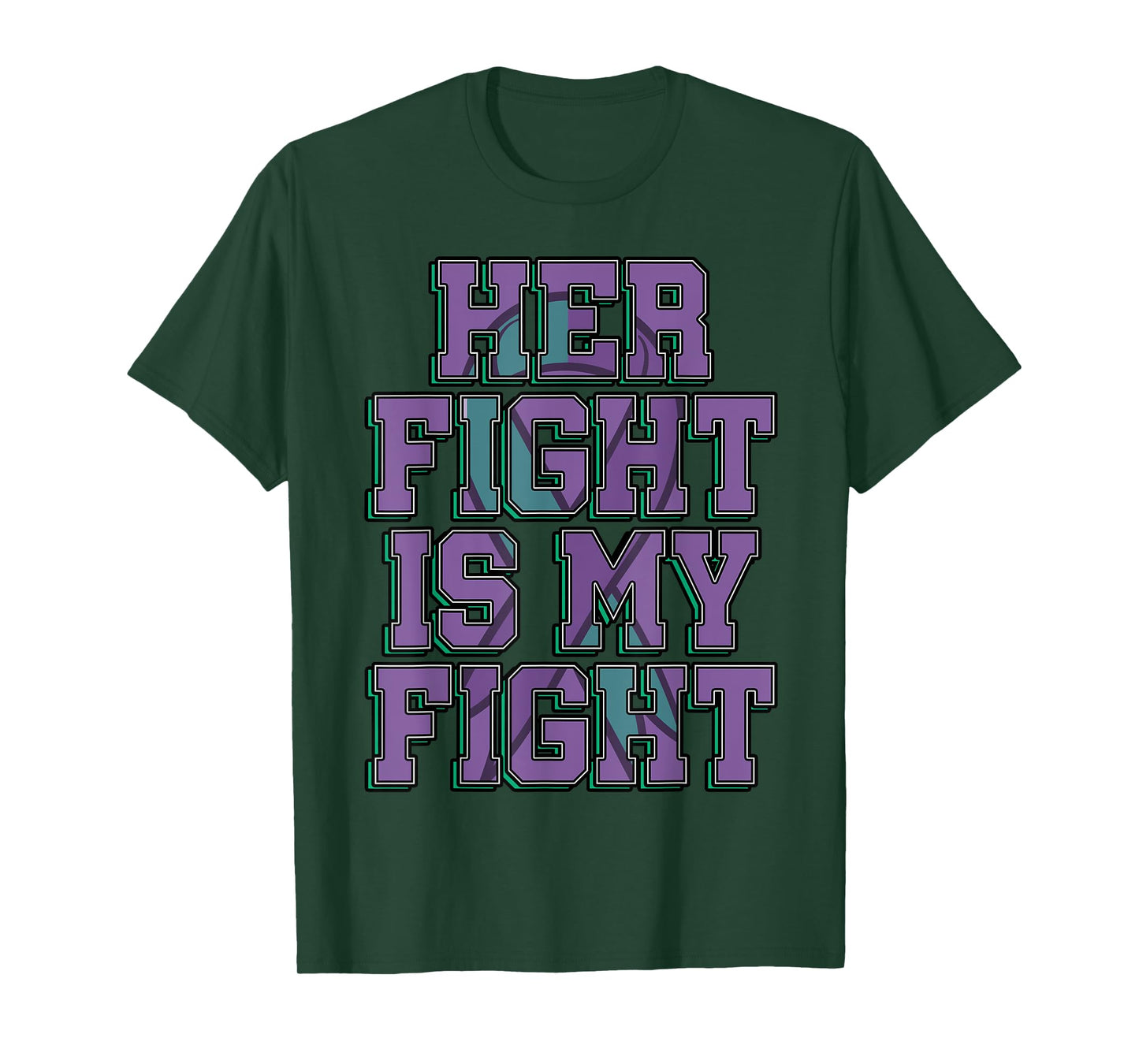Her Fight Is My Fight Anal Cancer Awareness Warrior Gift T-Shirt