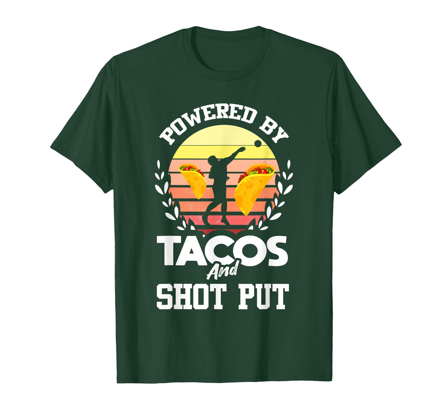 Shot Put Shirt Funny Taco Lover Track and Field Shot Putter T-Shirt