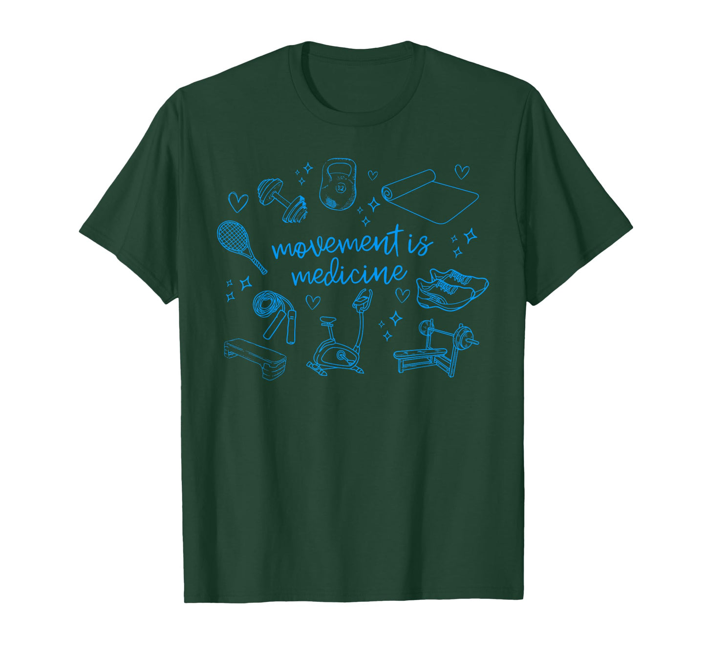 Movement is Medicine Motivational Gym PT Physical Therapy T-Shirt
