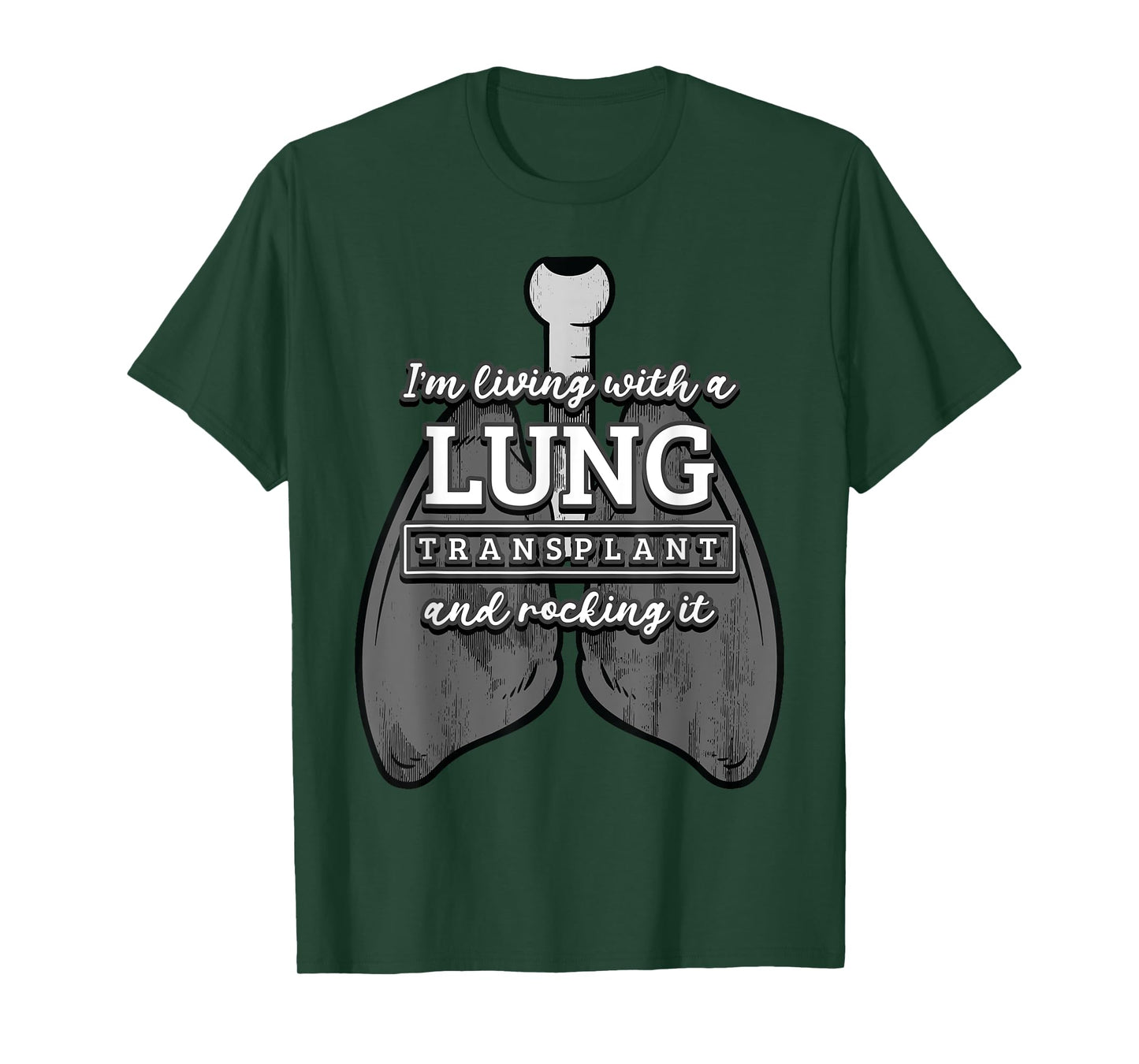 Lung Transplantation Rocking It Recipient Fighter Donor Gift T-Shirt