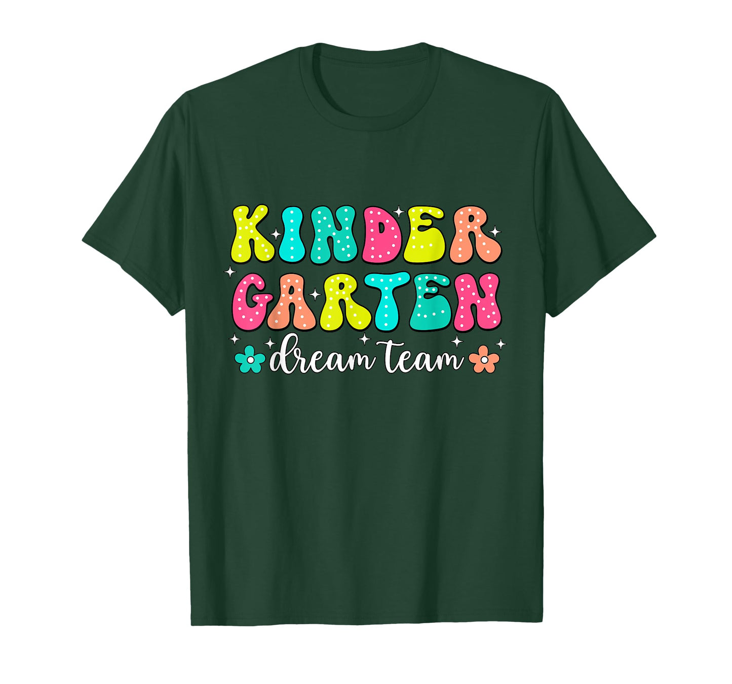 Groovy Kindergarten Dream Team Back To School Teacher Kids T-Shirt