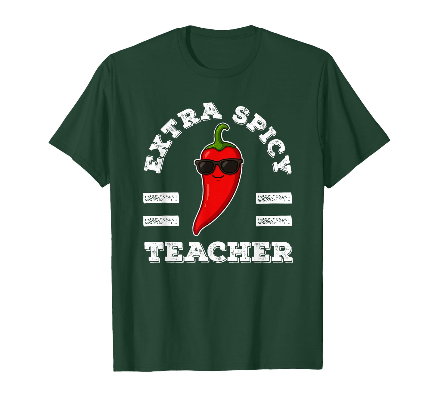 Extra Spicy Teacher Womens Foodie Humor Hot Chili Pepper Pun T-Shirt