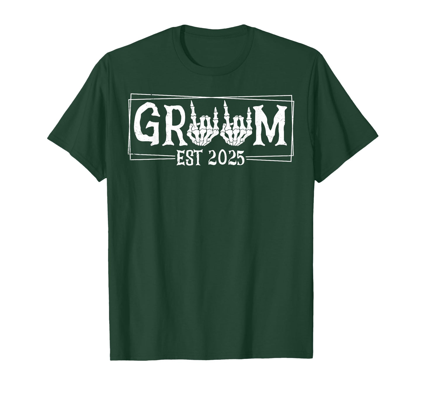 Halloween Spooky Skeleton Engagement Wedding Bride Groom T-Shirt