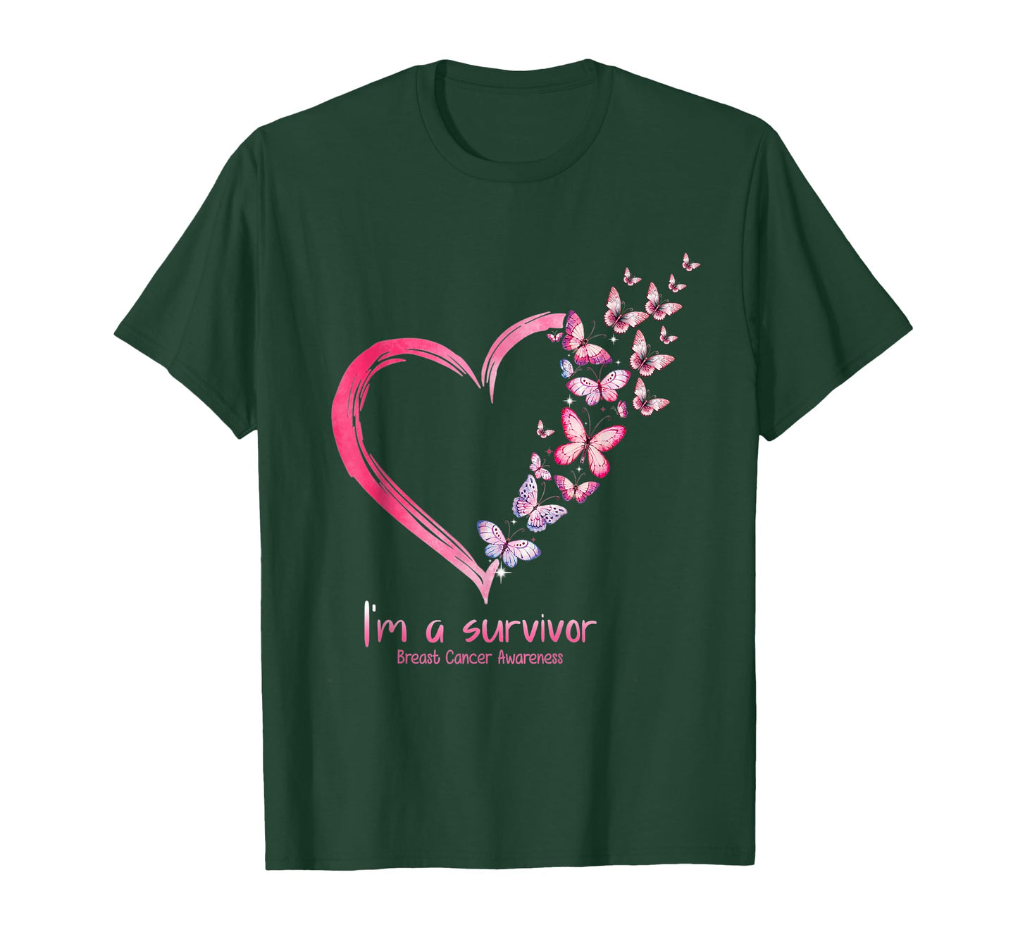 Breast Cancer Awareness Tee For Women I'm a Survivor T-Shirt