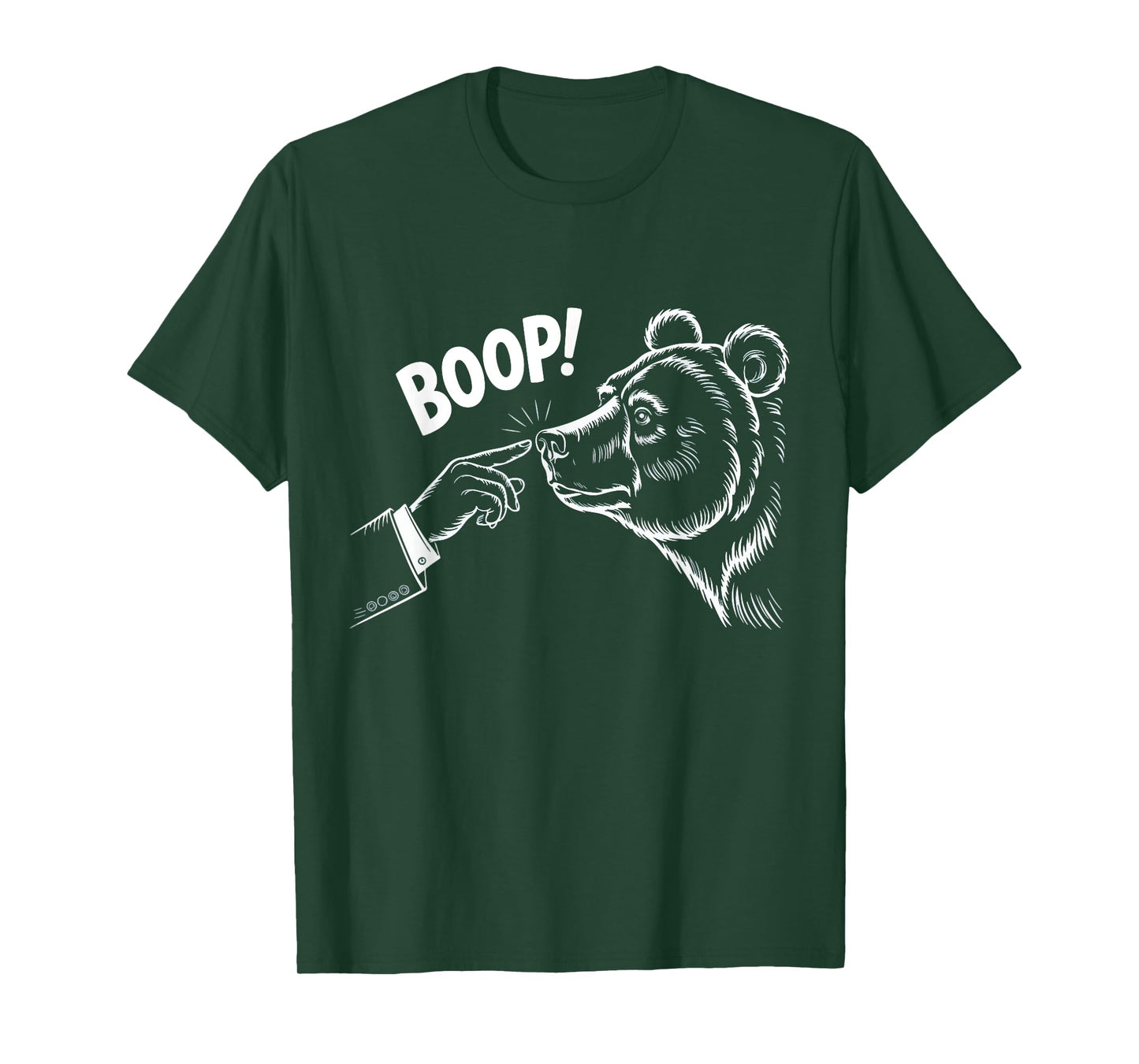 Bear Boop National Park Humor Boop Bear Nose T-Shirt