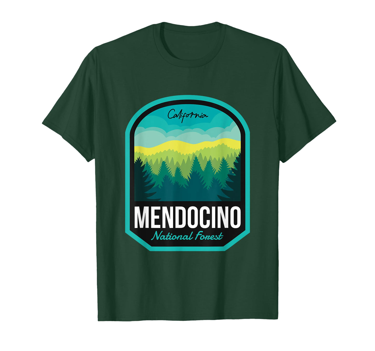 Mendocino National Forest CA T-Shirt
