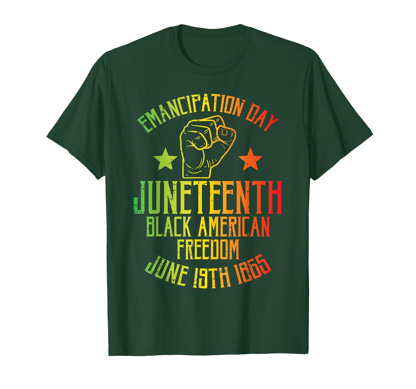 Juneteenth Black American Freedom June 19th Emancipation Day T-Shirt