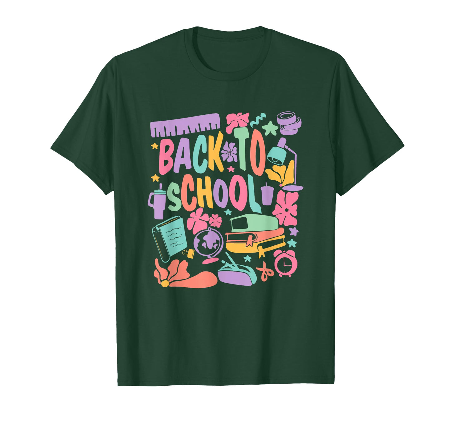 Back To School Colorful Supplies Vibes T-Shirt
