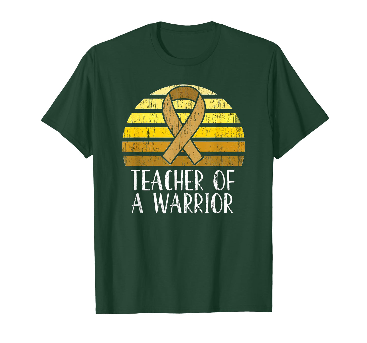 Teacher Of A Warrior Childhood Cancer Awareness T-Shirt for Men Women