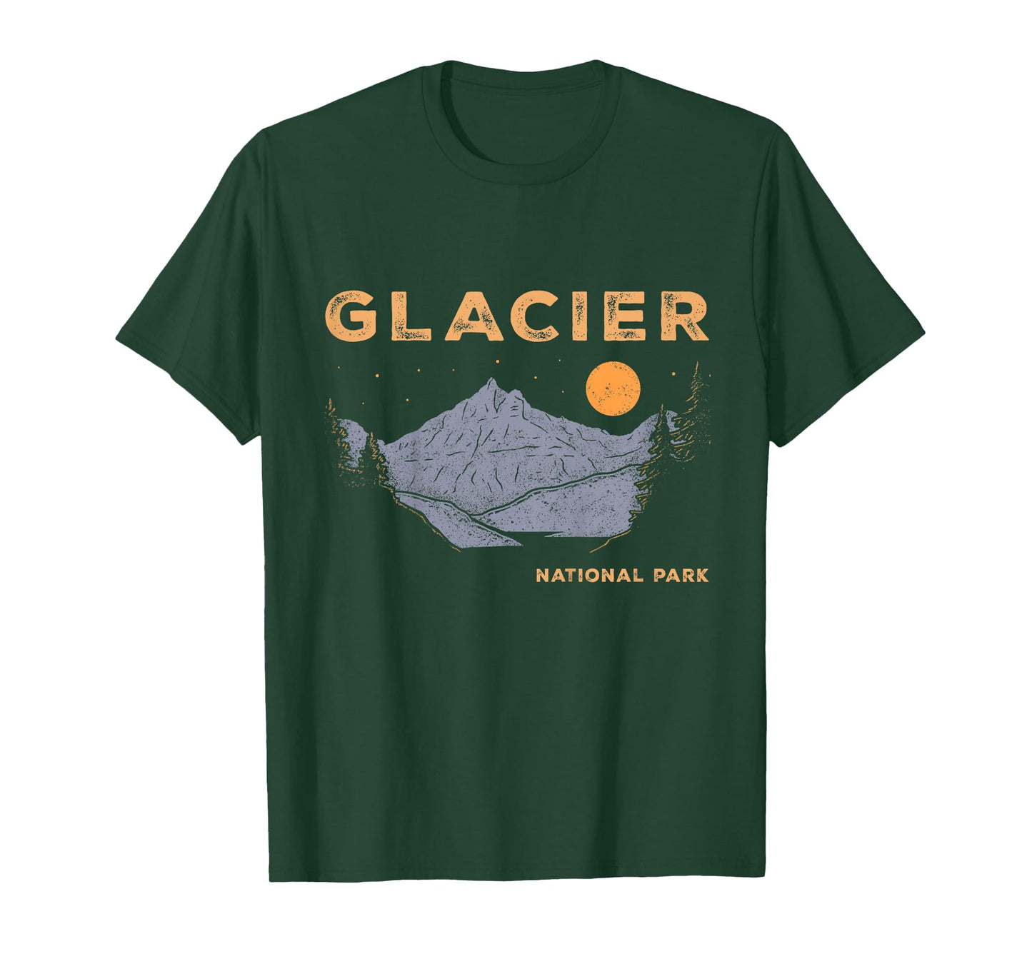 Retro Glacier National Park Souvenir Montana Boys Girls Kids T-Shirt